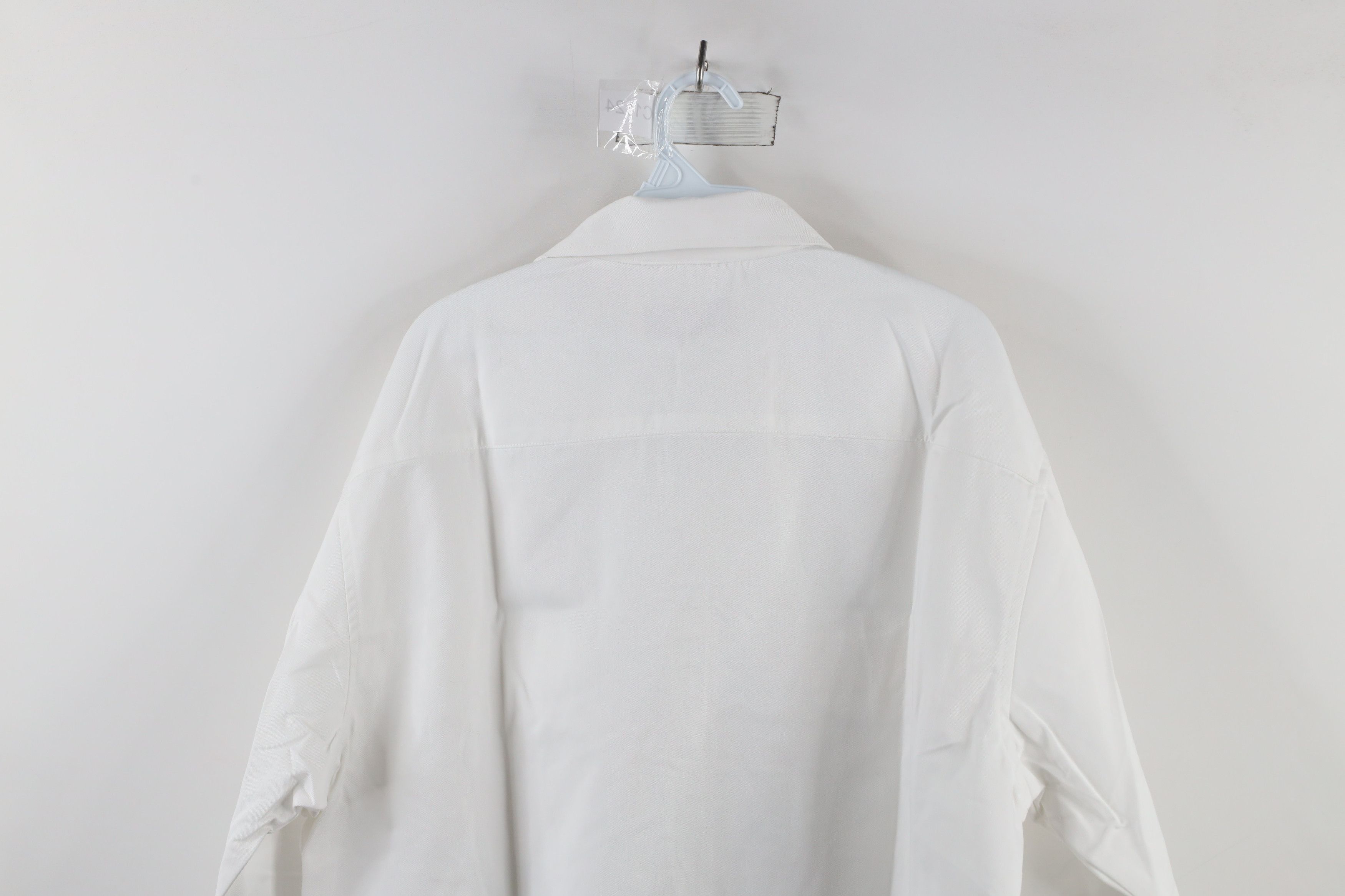 Big Mac × Vintage Vintage 90s Big Mac Workwear Collared Button Shirt White Size US L / EU 52-54 / 3 - 8 Thumbnail