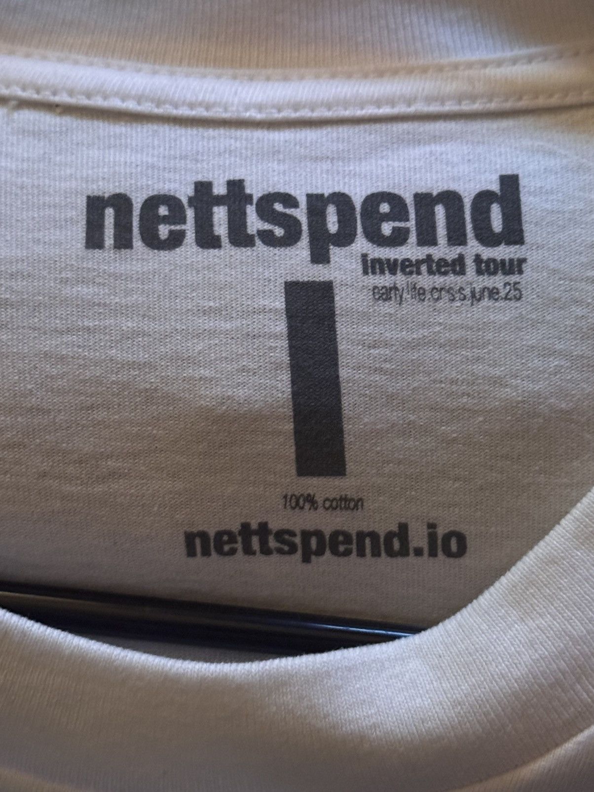 トップス Nettspend Invert Tour Vlone T-Shirt Other Nettspend Invert Tour “Vlone” Tee White + Red + Blue