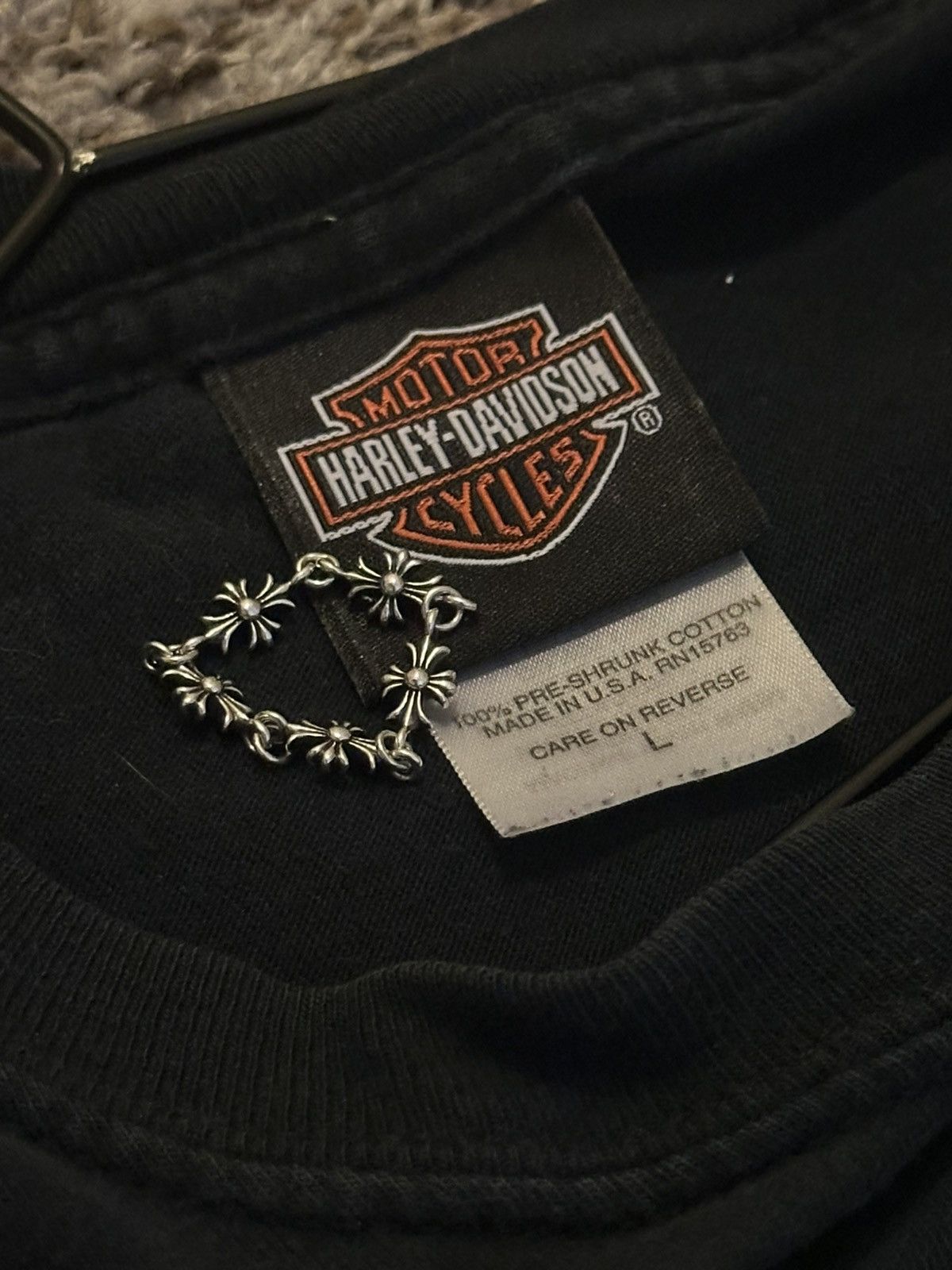 Harley Davidson Vintage Harley-Davidson Flame Logo Tee – Virginia Beach L Size US L / EU 52-54 / 3 - 3 Thumbnail