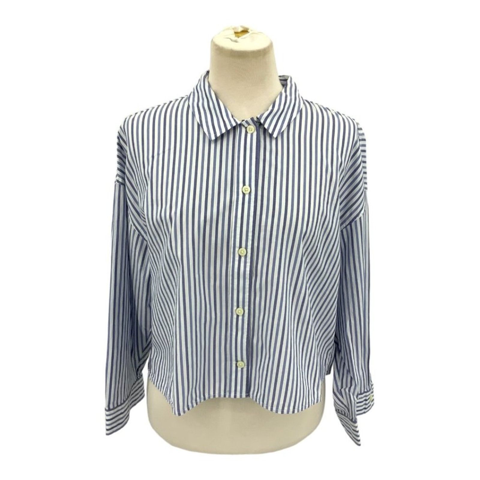 Everlane Everlane Blue Stripe 100% Cotton Pajama Top Size Small NWT Size S / US 4 / IT 40 - 2 Thumbnail