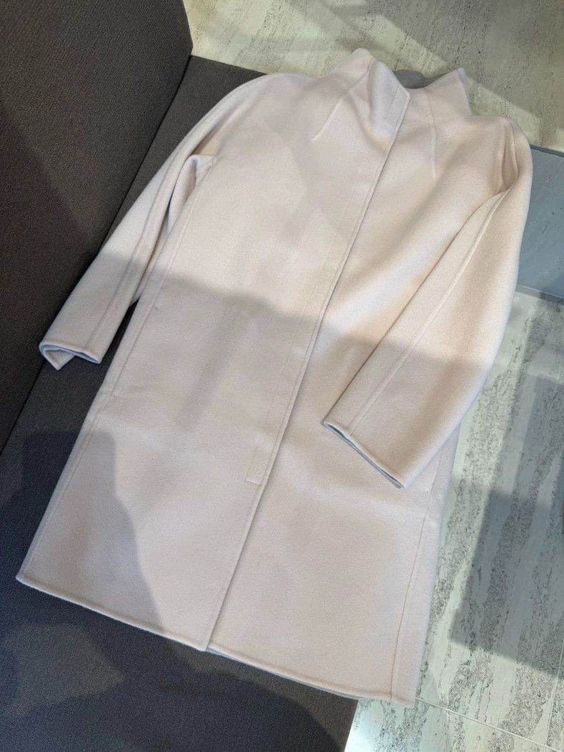 Loro Piana LORO PIANA Pink and grey double-sided cashmere coat Size M / US 6-8 / IT 42-44 - 1 Thumbnail