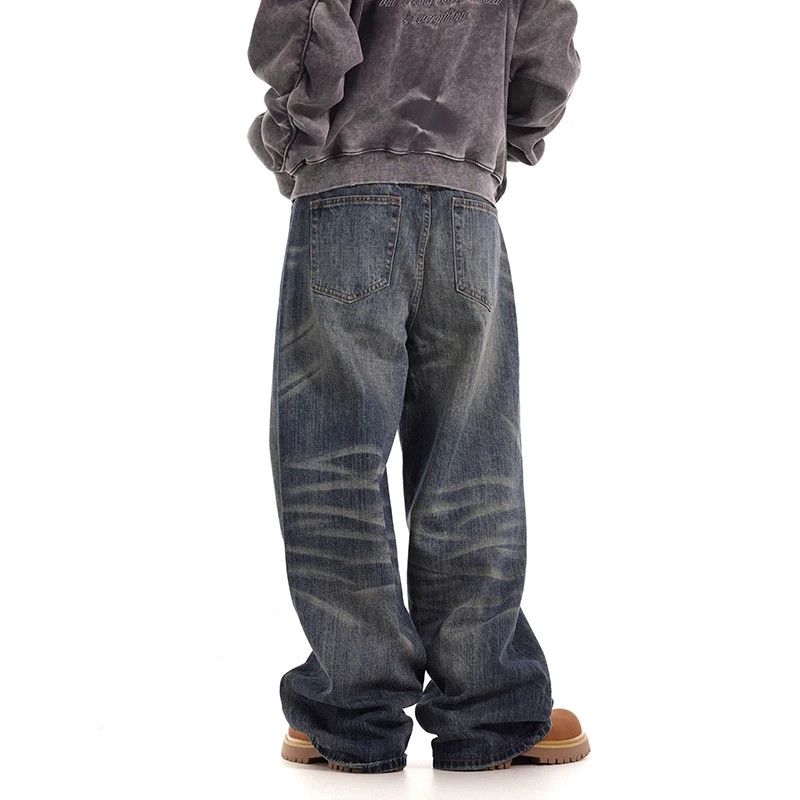 Japanese Brand × Jean Vintage washed loose straight jeans Size US 29 - 5 Thumbnail