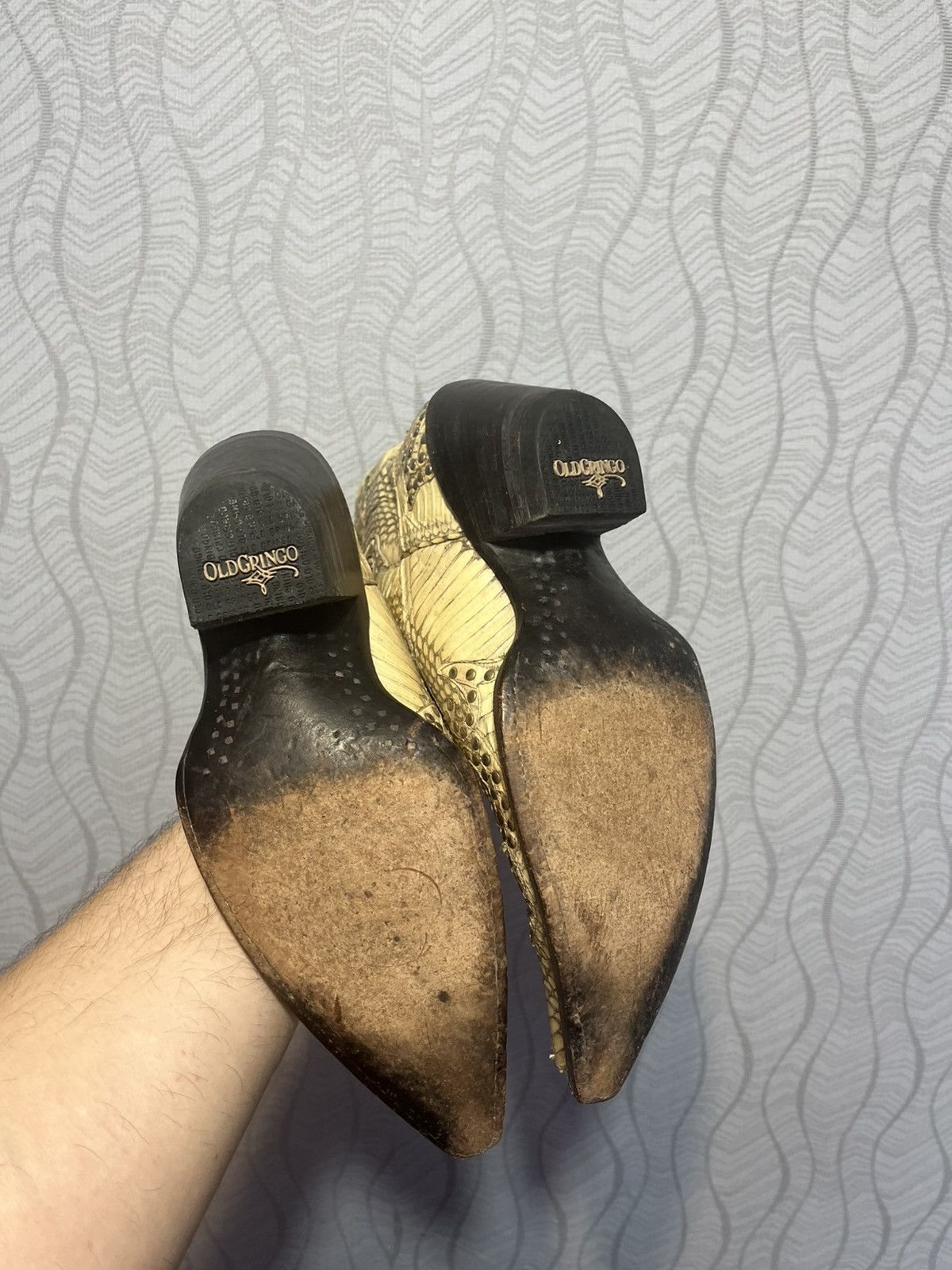 Old Gringo RARE Mexicana Old Gringo Collection Snakeskin Western Boots Size US 8.5 / IT 38.5 - 10 Thumbnail