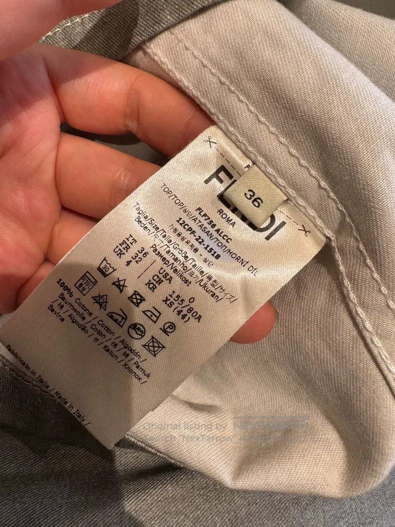Fendi Fendi Gray Workwear Style Logo Denim Size XS / US 0-2 / IT 36-38 - 5 Thumbnail