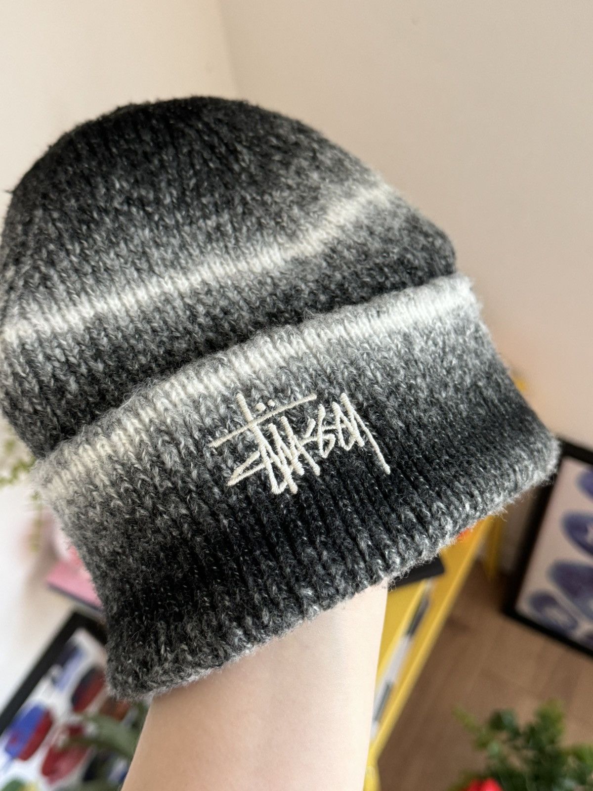 Stussy Stussy Cuff Stripe Knit Beanie Size ONE SIZE - 4 Thumbnail