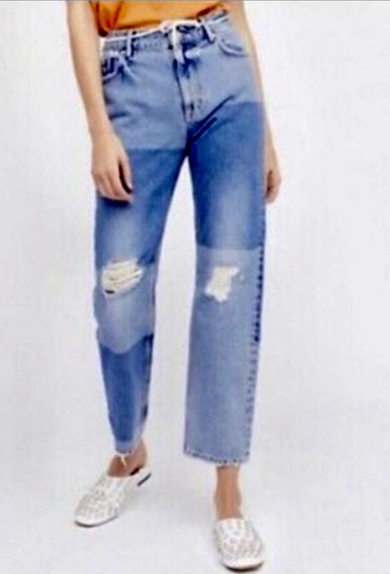 Free People Free People Patchwork Cotton Jeans NEW Size 26" / US 2 / IT 38 - 15 Thumbnail