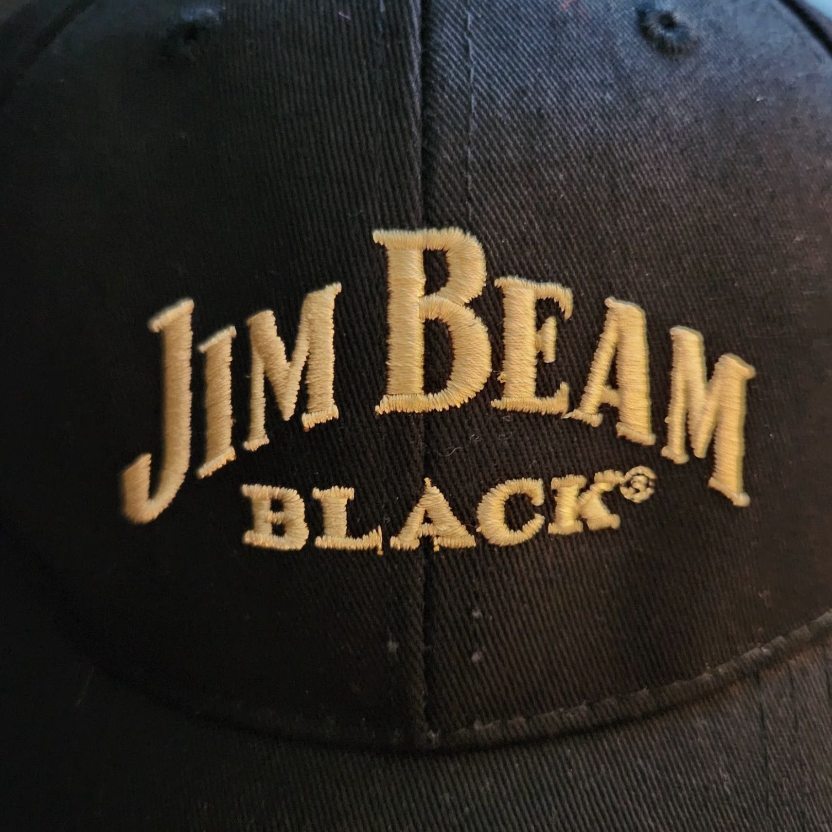 Vintage Jim Beam Black Bourbon Whiskey Strap Back Hat Cap Black Baseball Cap Men One Size Adjustable Cotton Black Size ONE SIZE - 2 Thumbnail
