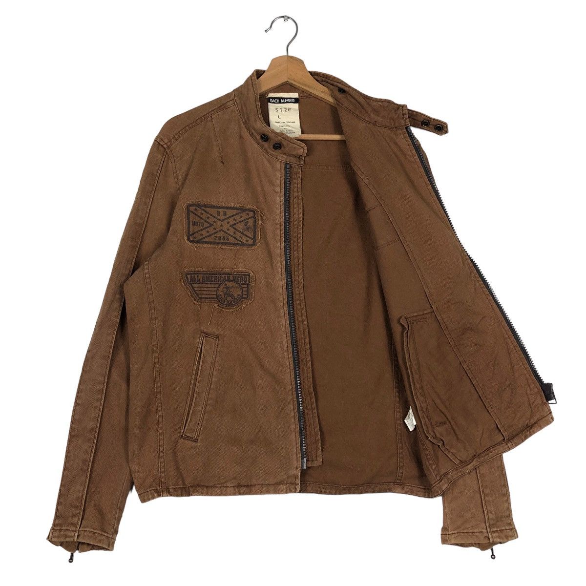 Hysteric Glamour 🔥90’s Vintage Biker Jacket Punk Design Back Number Japan Size US L / EU 52-54 / 3 - 8 Thumbnail