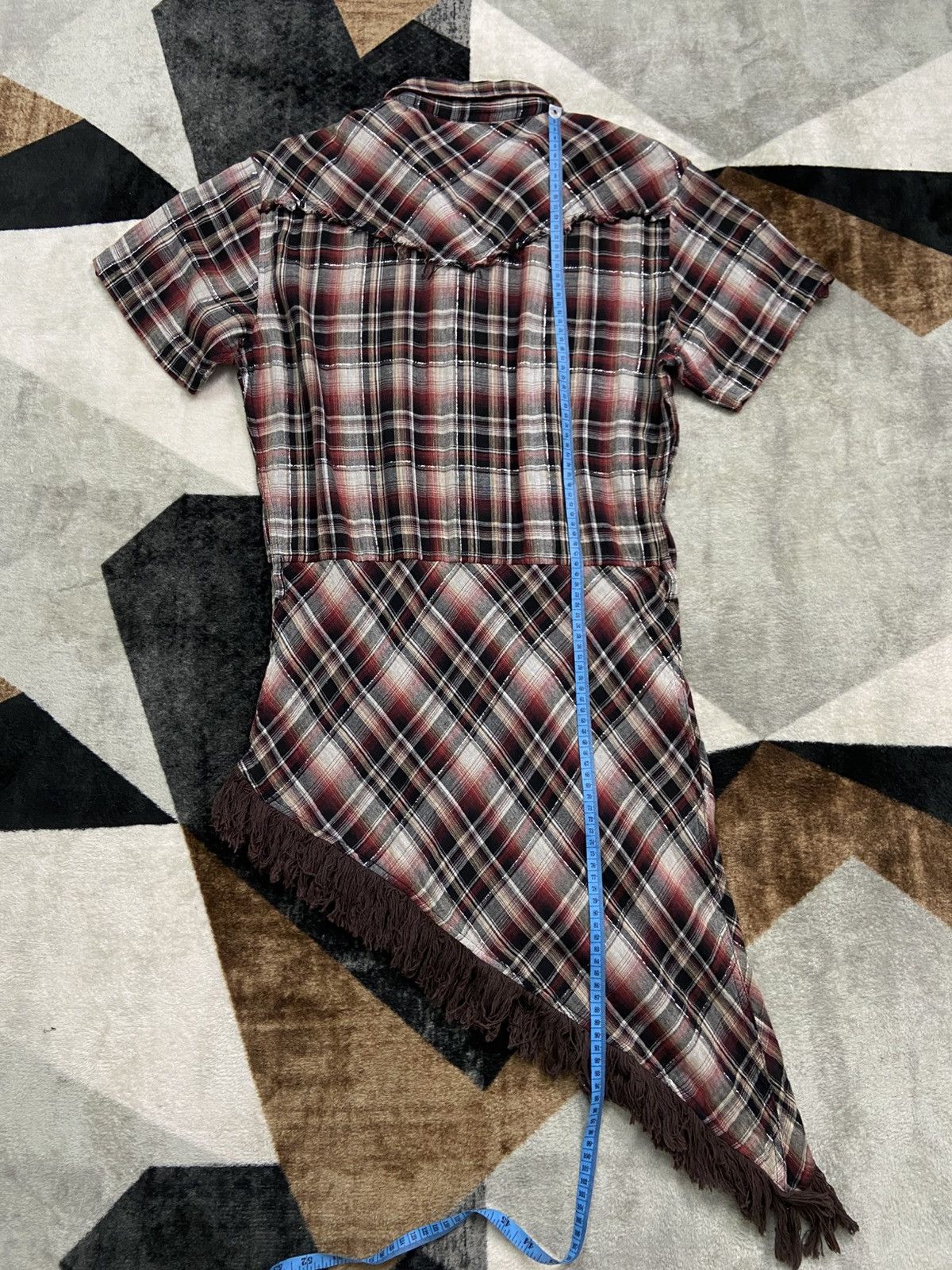 semanticdesign 2000s Semanticdesign Shadowplaid Grunge Dress Shirts Size L / US 10 / IT 46 - 8 Thumbnail