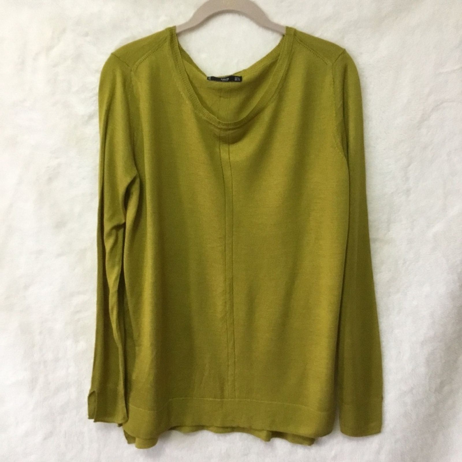 Mango Mango MNG Olive-Green Sweater Size XS / US 0-2 / IT 36-38 - 1 Thumbnail