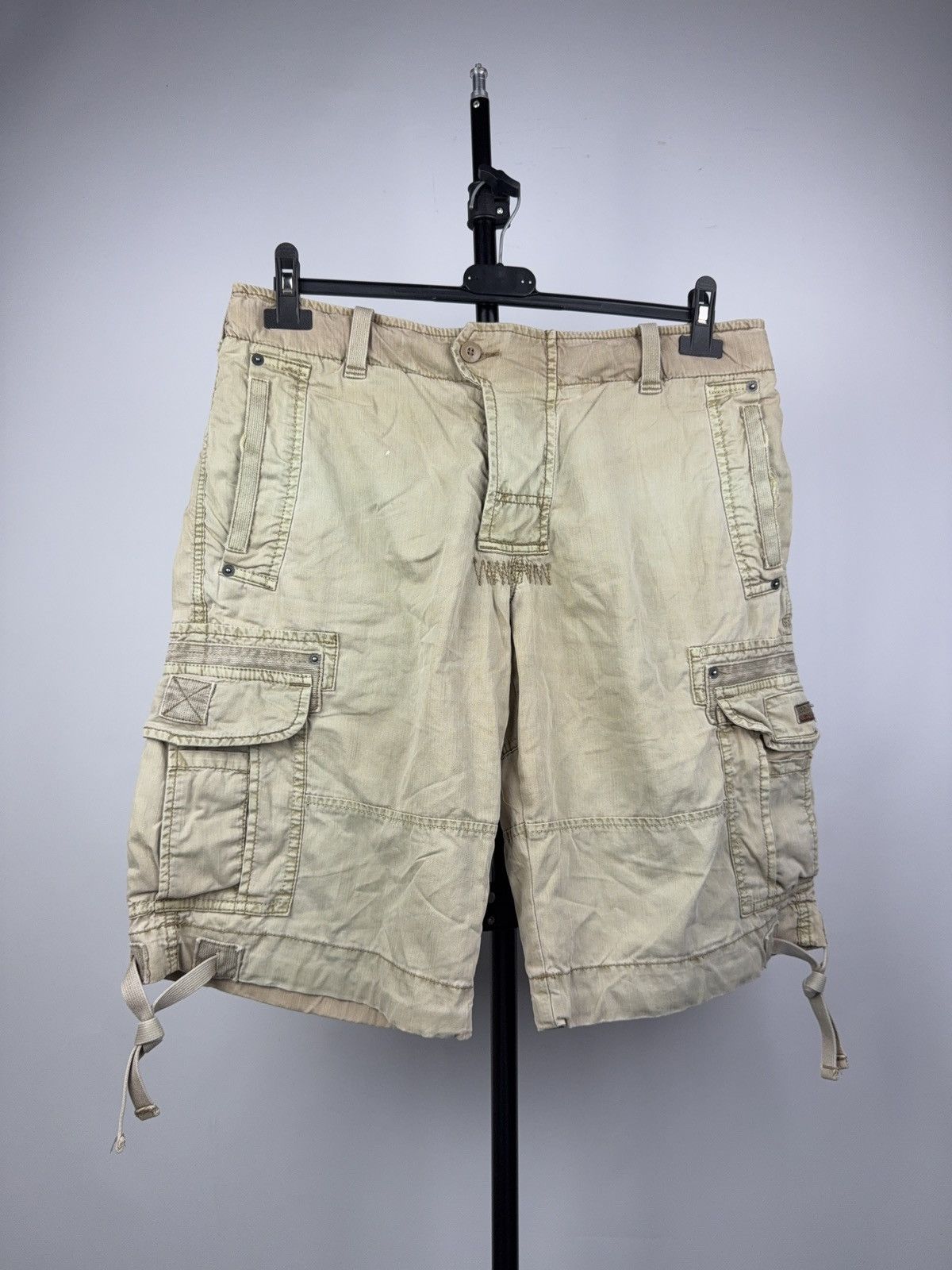 Napapijri Napapijri Cargo Utility Shorts Beige Cotton Outdoor Style Size US 34 / EU 50 - 1 Thumbnail