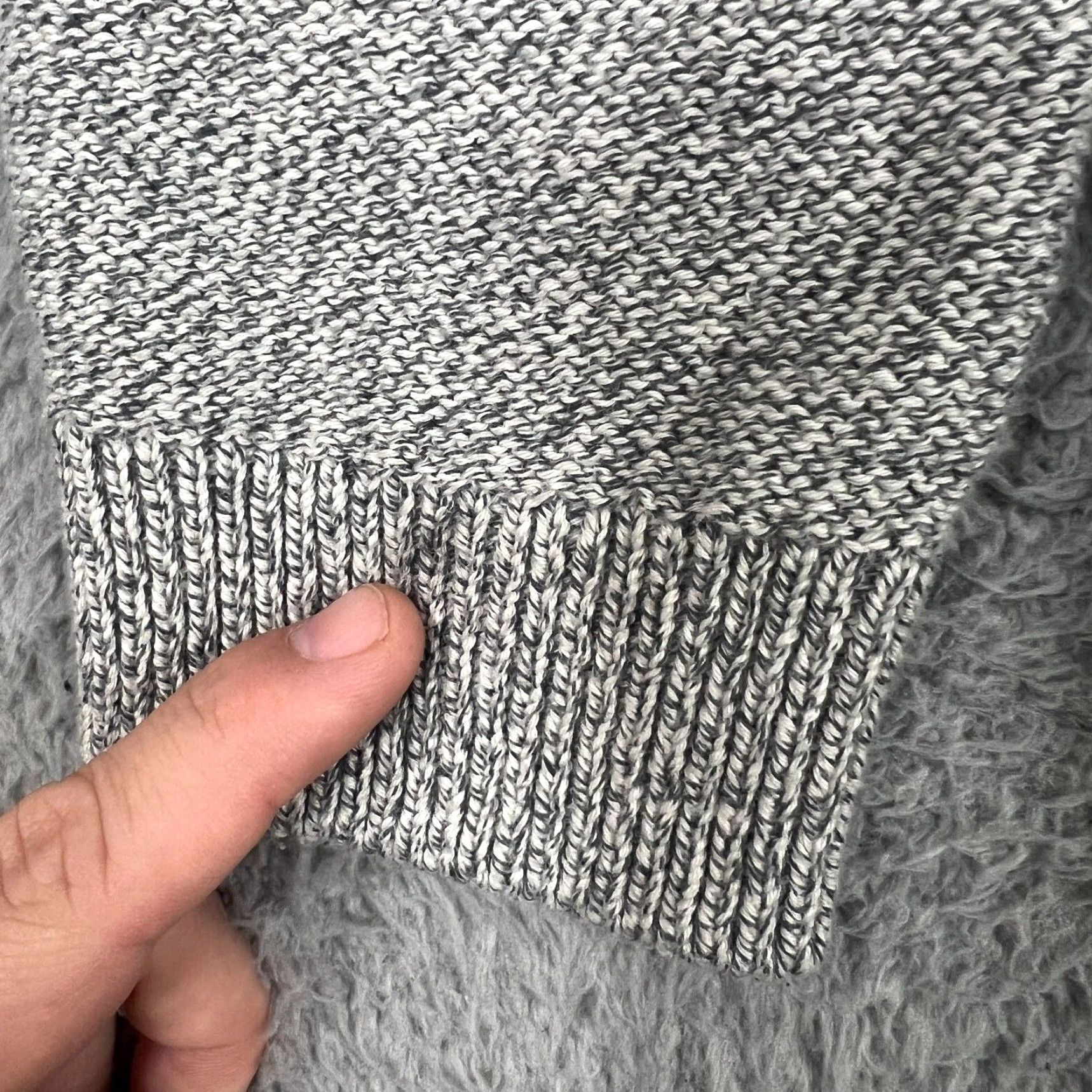 Anthropologie VINTAGE Anthropologie Sweater Women's Large Gray Knit Oversized Pullover Fall Winter Casual Size L / US 10 / IT 46 - 2 Thumbnail