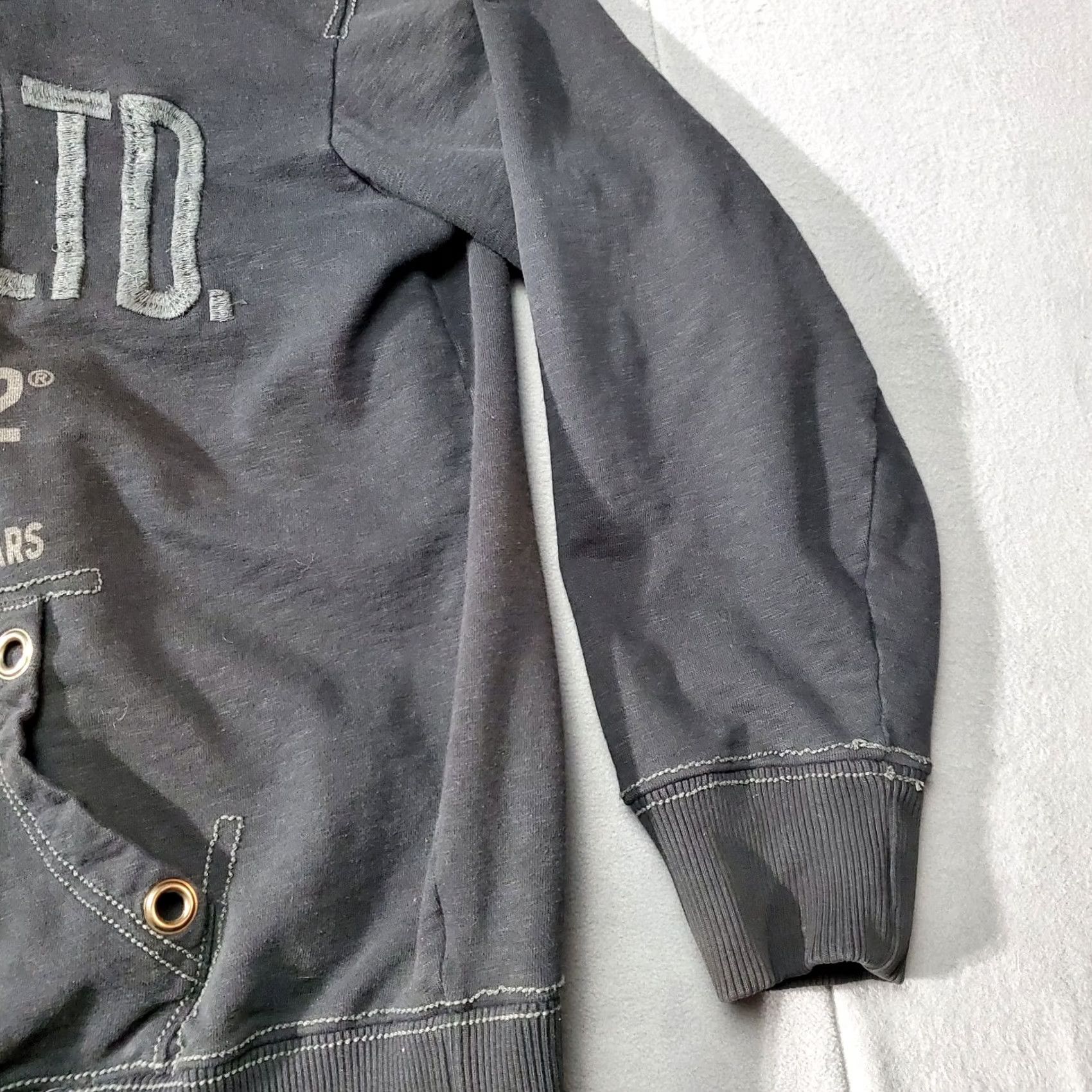 Ecko Unltd. Ecko Jacket Mens 2XL XXL Black 90s Y2K Embroidered Full Zip Streetwear Hip Hop Size US XXL / EU 58 / 5 - 5 Thumbnail