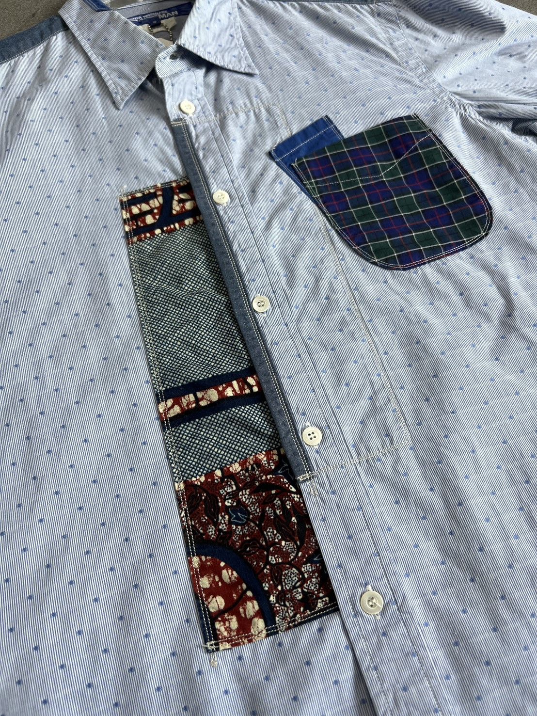 Junya Watanabe Junya Watanabe Comme des Garçons MAN patchwork shirt Size US S / EU 44-46 / 1 - 3 Thumbnail