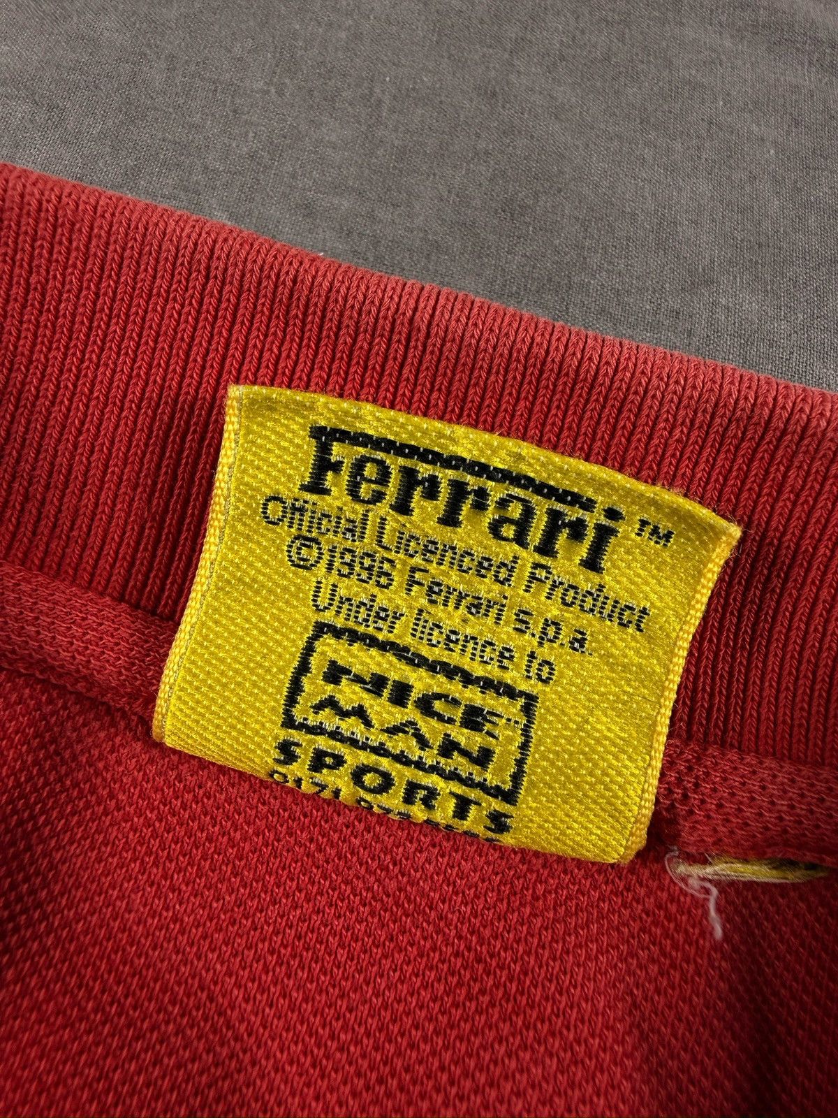 Italic Ferrari mens polo 90s vintage Nice Man Sportswear ferrari Size US XL / EU 56 / 4 - 7 Thumbnail