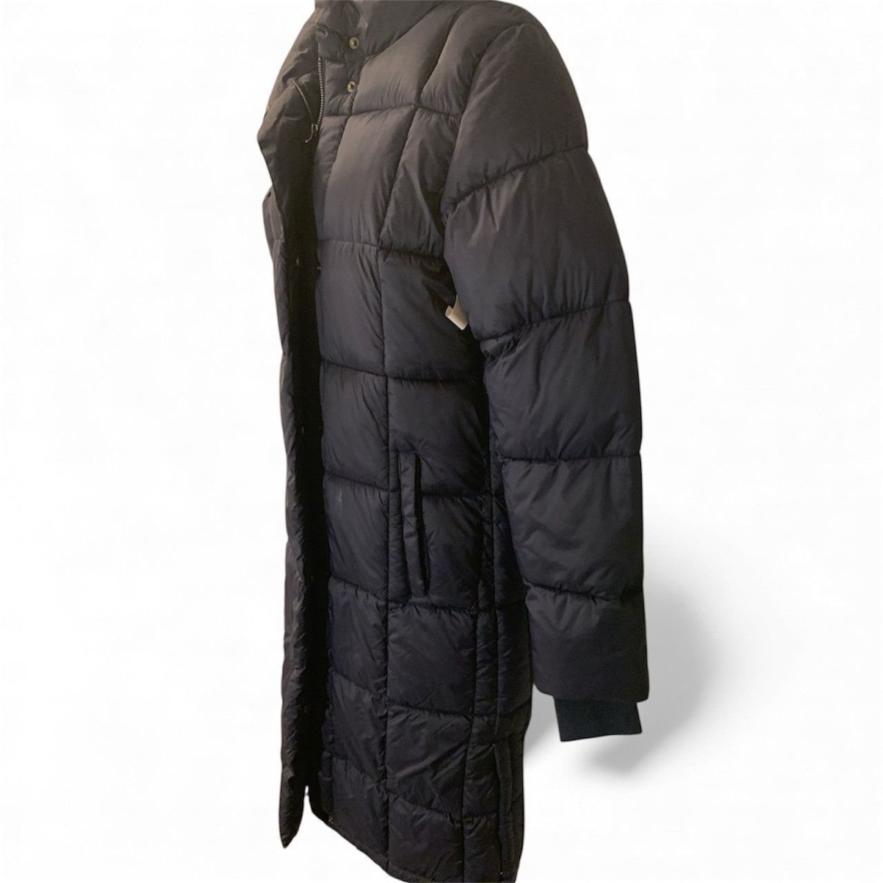 Other Long Navy Blue Puffer Coat (item#10043) Size XS / US 0-2 / IT 36-38 - 3 Thumbnail