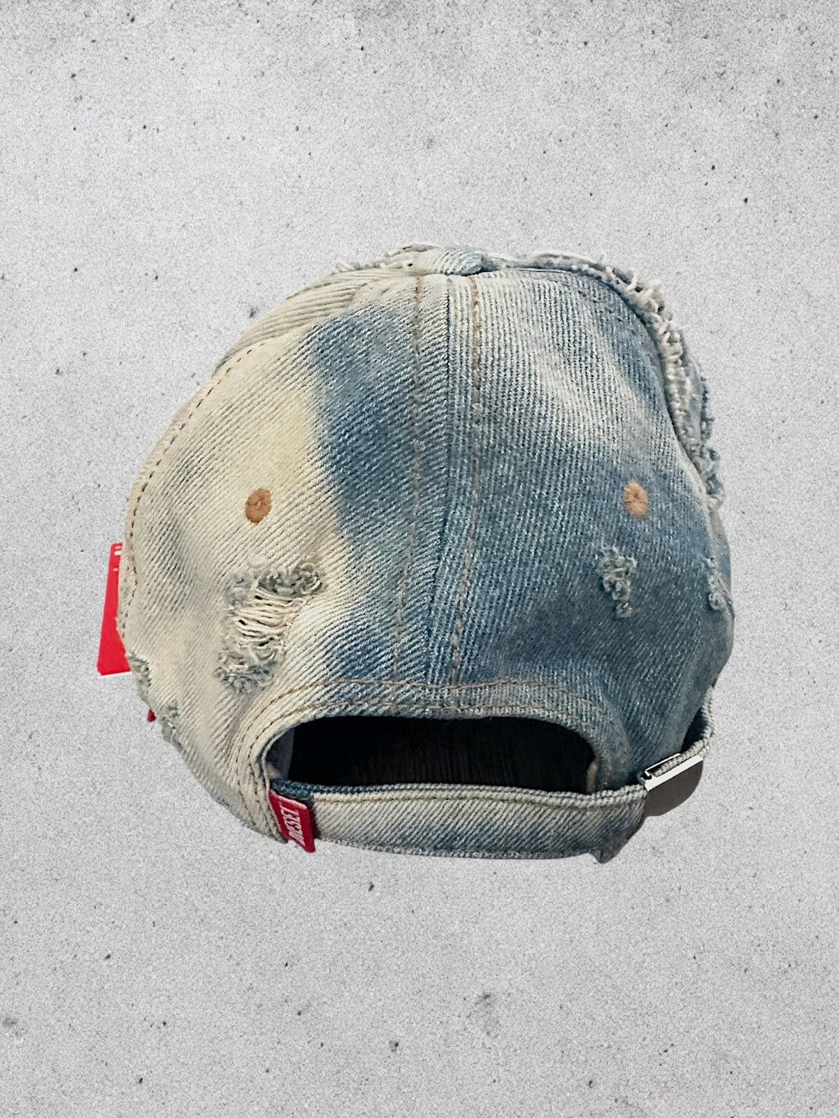 Diesel Diesel C-Obi Distressed Denim Hat Size ONE SIZE - 4 Thumbnail