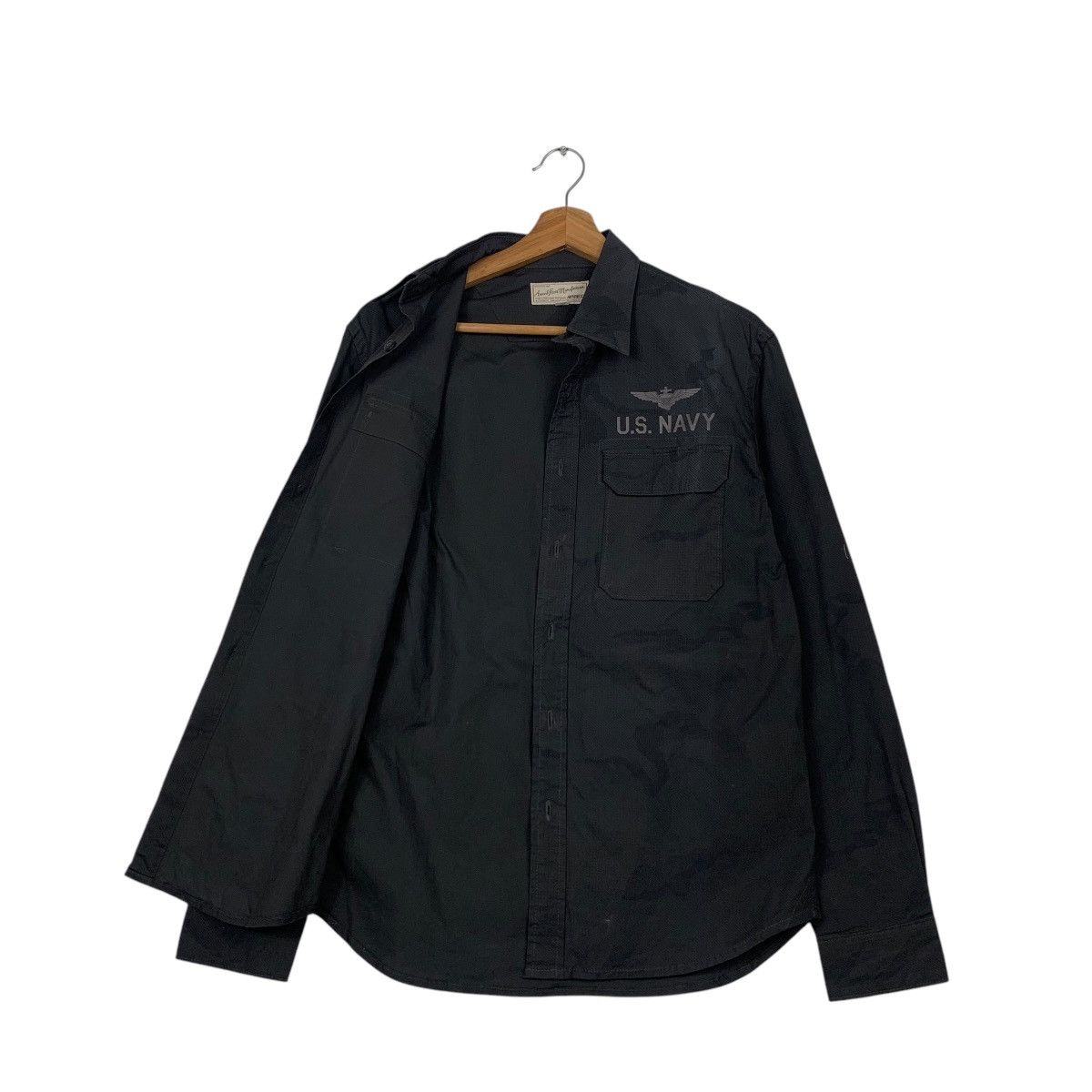 Avirex AVIREX US NAVY Long Sleeve Button Up Shirt #2183-C97 Size US M / EU 48-50 / 2 - 9 Thumbnail