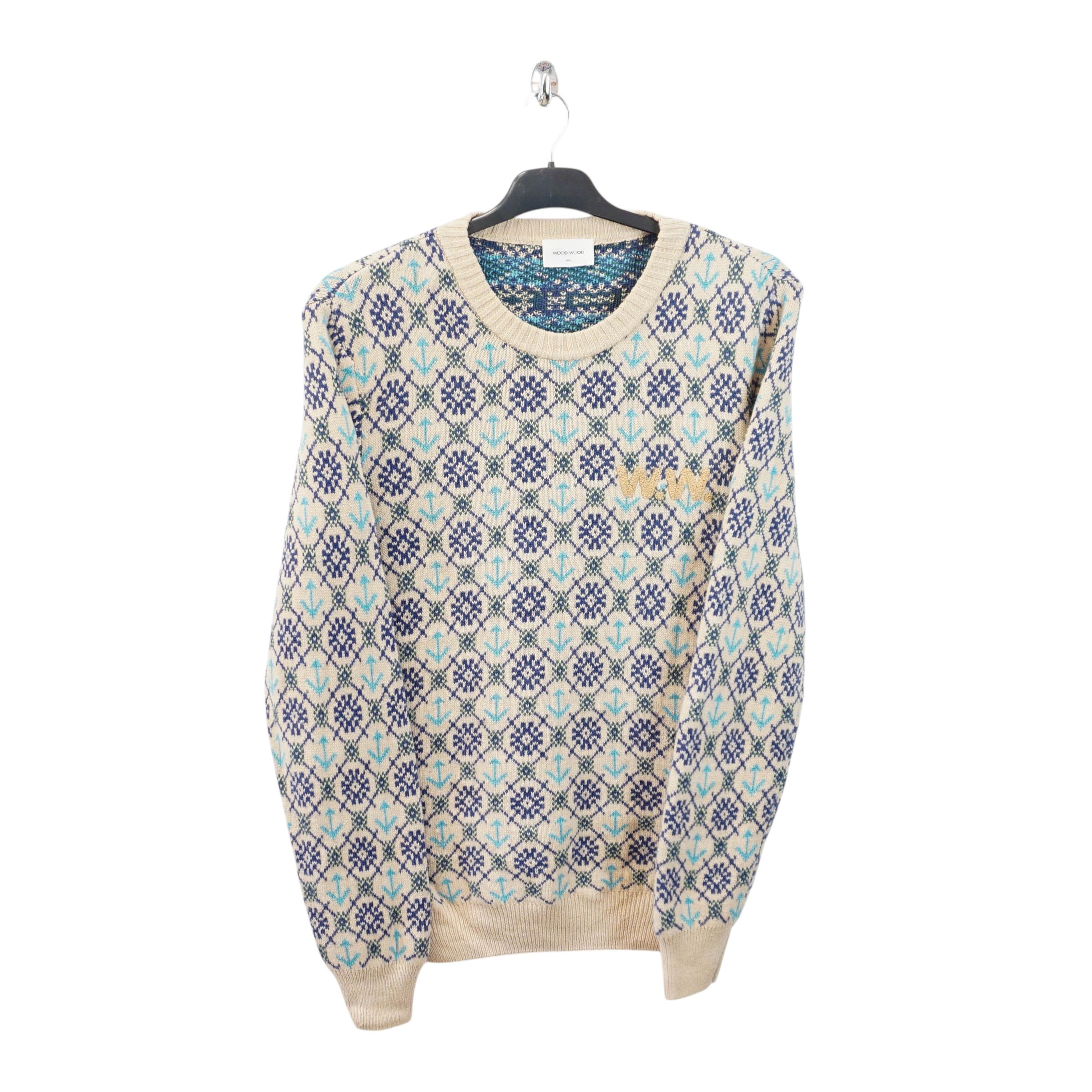 Wood Wood SS19 Knitted Wool Sweater Size US S / EU 44-46 / 1 - 1 Thumbnail
