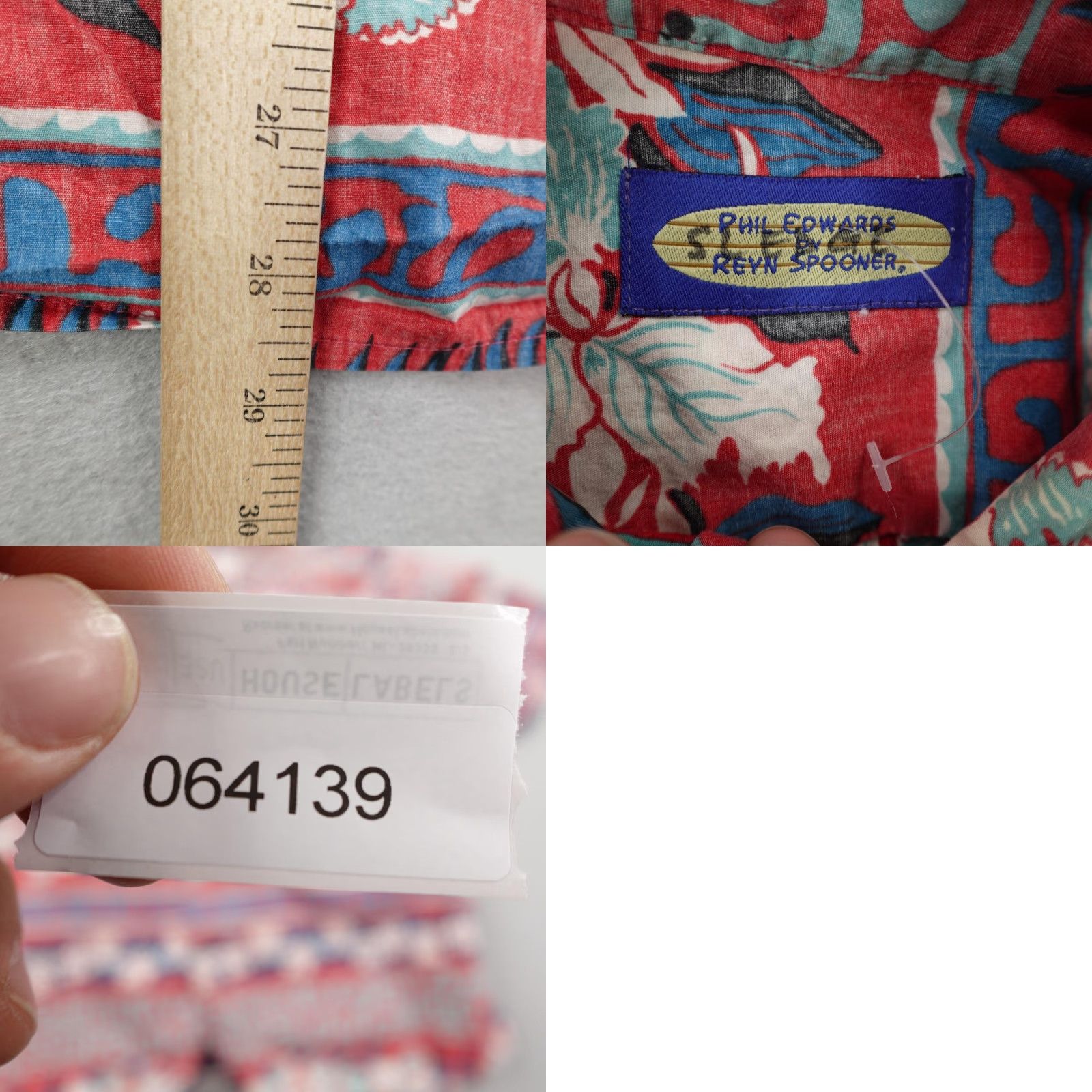 Reyn Spooner VINTAGE Reyn Spooner Shirt Mens Large Red Floral Hawaiian Aloha Button-Up Short Sleeve Colared Cotton Size US M / EU 48-50 / 2 - 8 Thumbnail