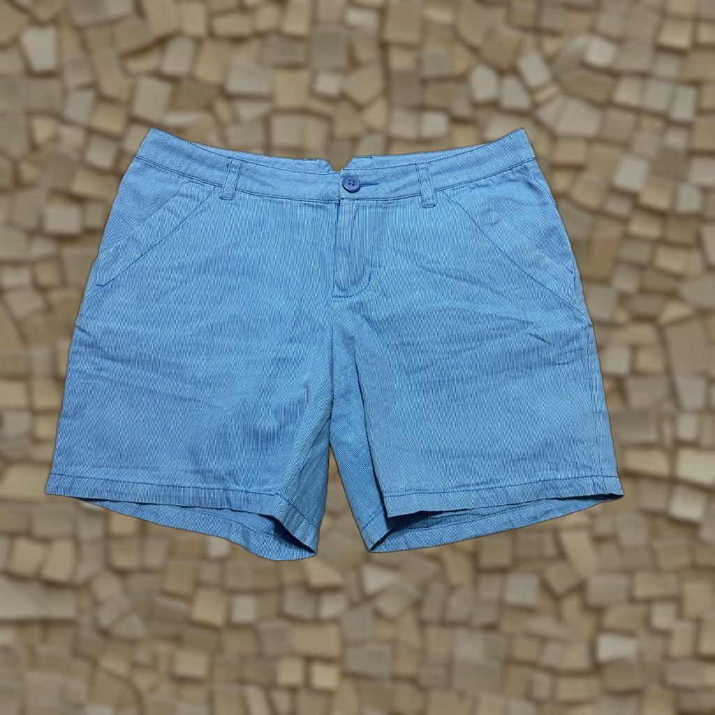 Vintage Columbia Shorts Women's 8 Blue Flat Front Pockets Casual Modern Chino Size US 8 / IT 38 - 1 Thumbnail