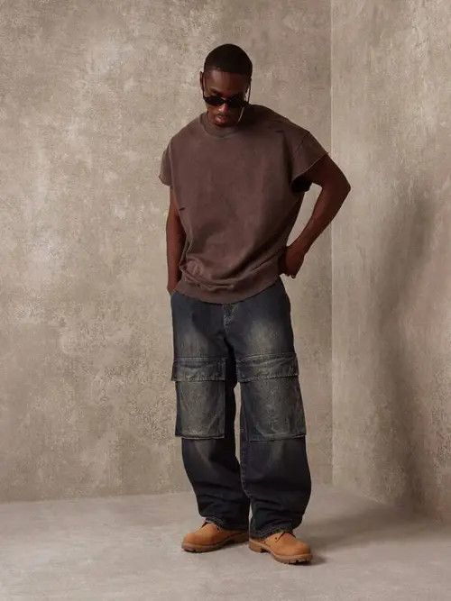 Designer × Japanese Brand × Vintage washed faded cleanfit yuppie bootcut cargo pants Size US 34 / EU 50 - 1 Thumbnail