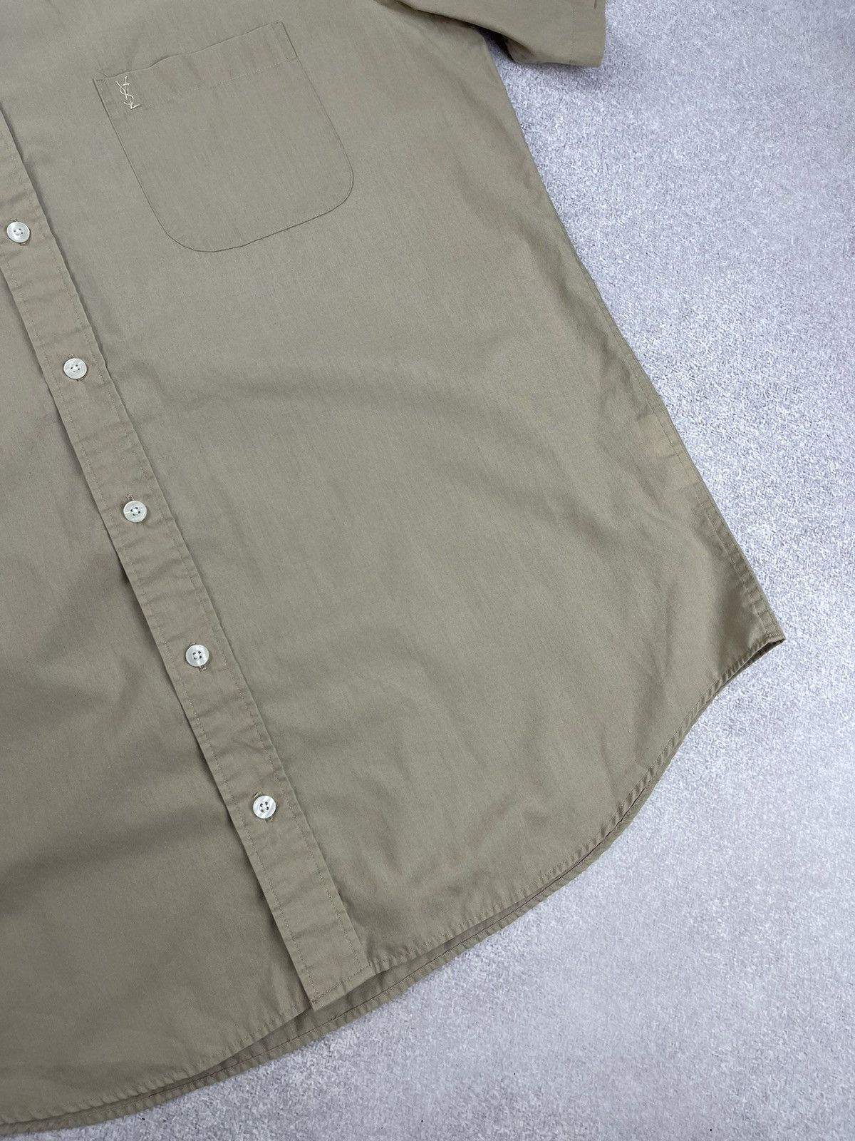 Yves Saint Laurent Vintage Yves Saint Laurent Cotton Short Sleeve Shirt Size US L / EU 52-54 / 3 - 2 Thumbnail