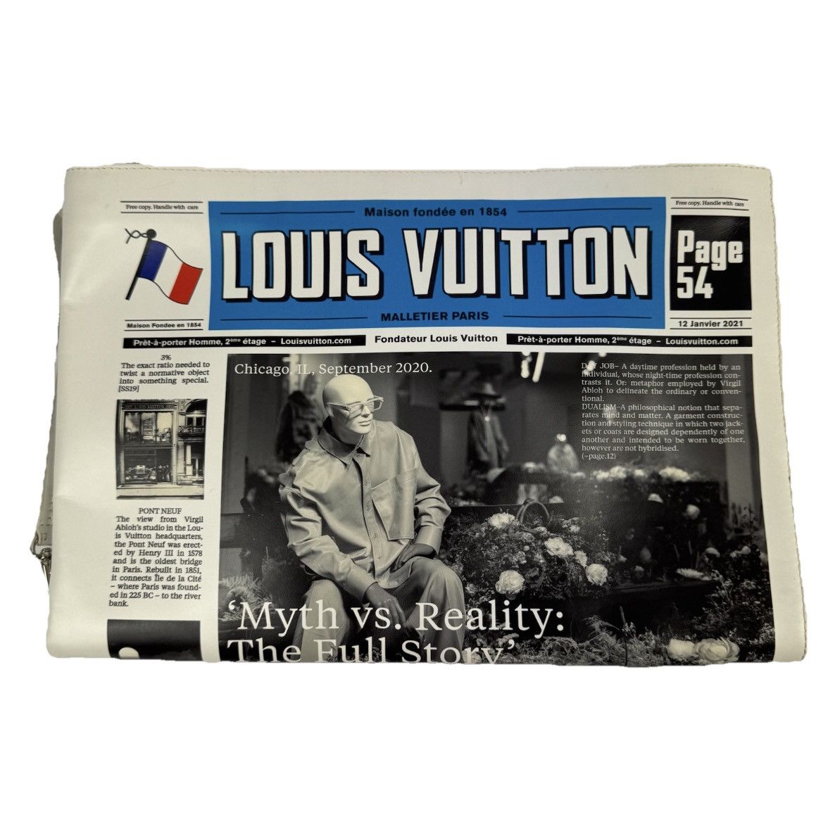 Louis Vuitton TOURIST VS. PURIST 2021 NEWSPAPER CLUTCH Size ONE SIZE - 1 Thumbnail