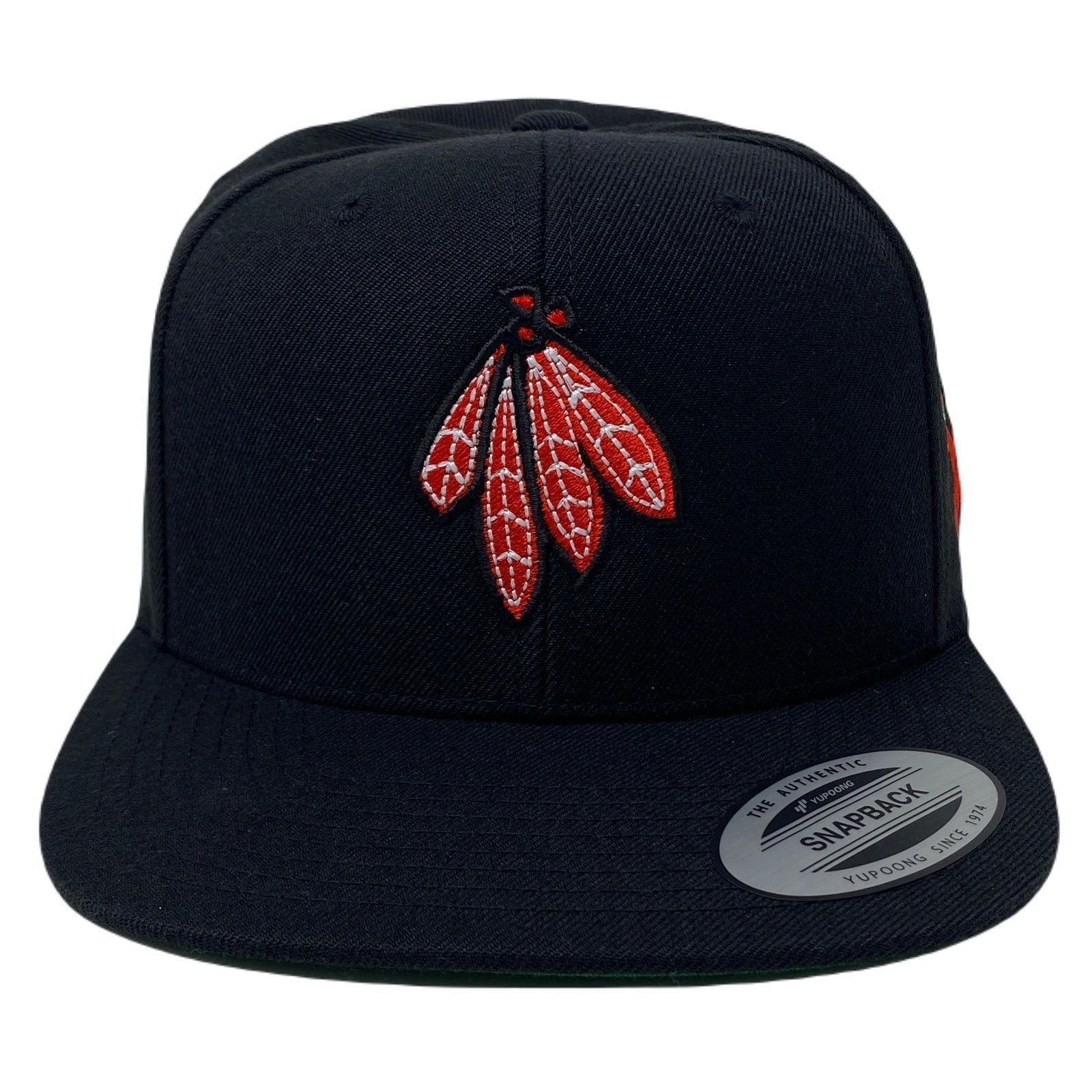 Other Indian RED Feathers Tomahawk Snapback Hat Size ONE SIZE - 5 Thumbnail