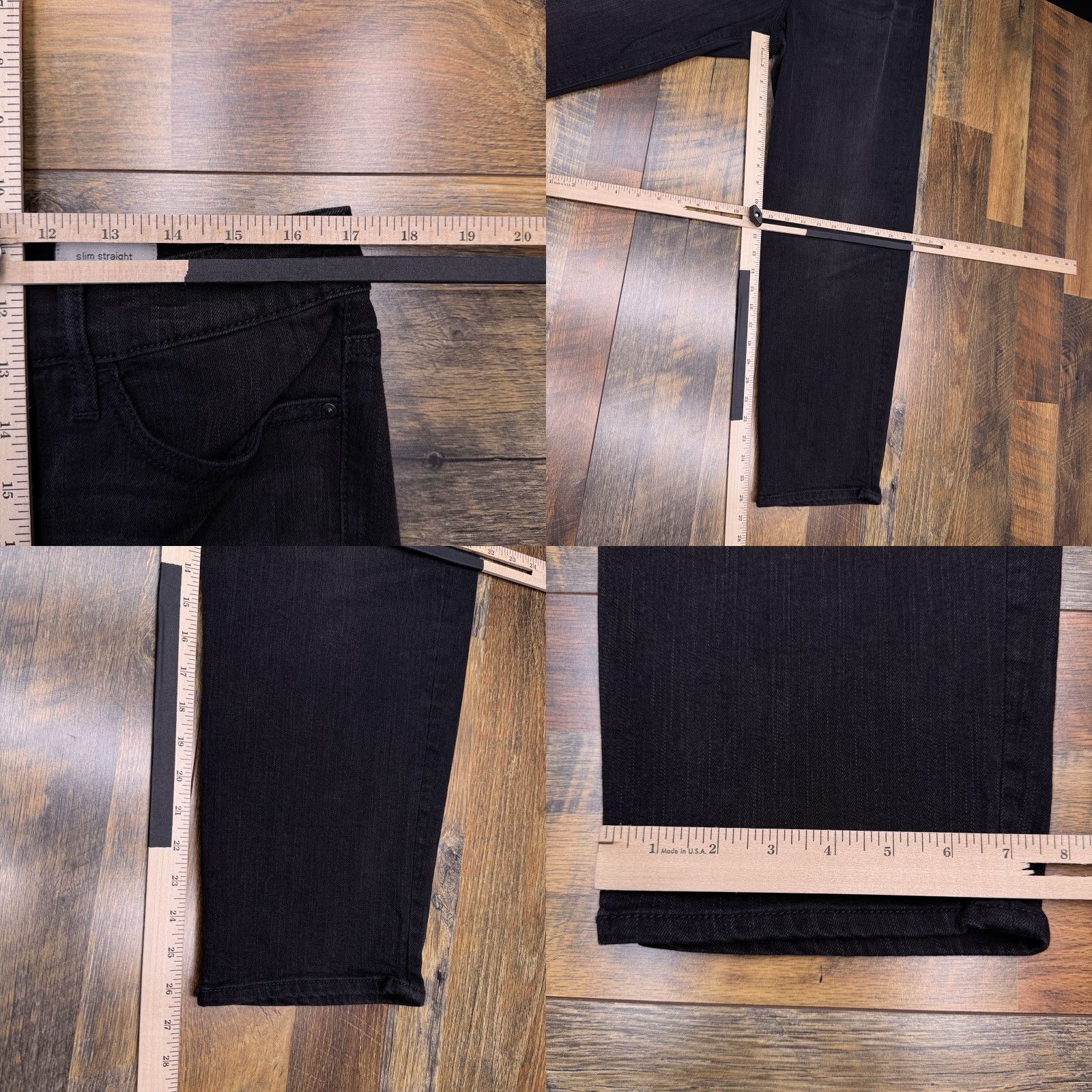Sanctuary Sanctuary Jeans Women 14 Black Slim Straight High Rise New Size 36" / US 14 / IT 50 - 9 Thumbnail