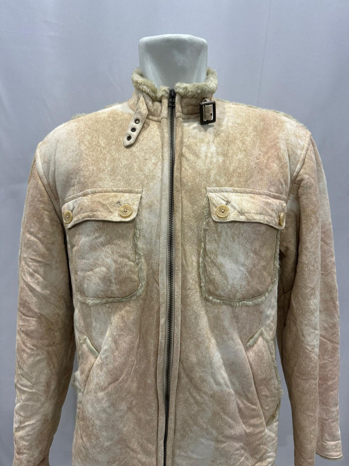 Kansai Yamamoto × Seditionaries × Yohji Yamamoto Kansai Jeans by Kansai Yamamoto Shearling Suede Jacket Size US M / EU 48-50 / 2 - 1 Thumbnail