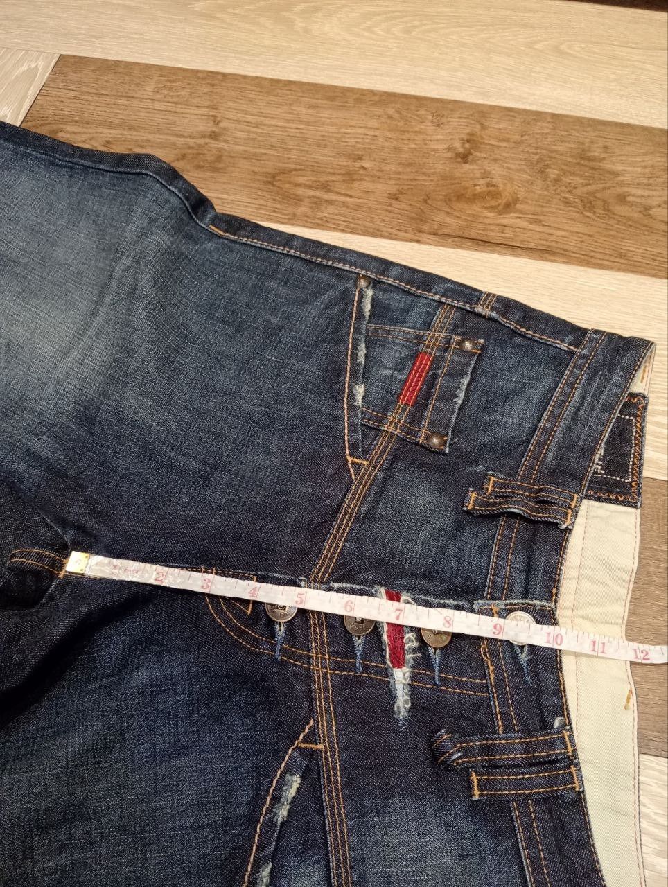 Marithe + Francois Girbaud MARITHE FRANCOIS GIRBAUD JEANS MULTI-BUTTON BLUE DENIM Size US 31 - 17 Thumbnail