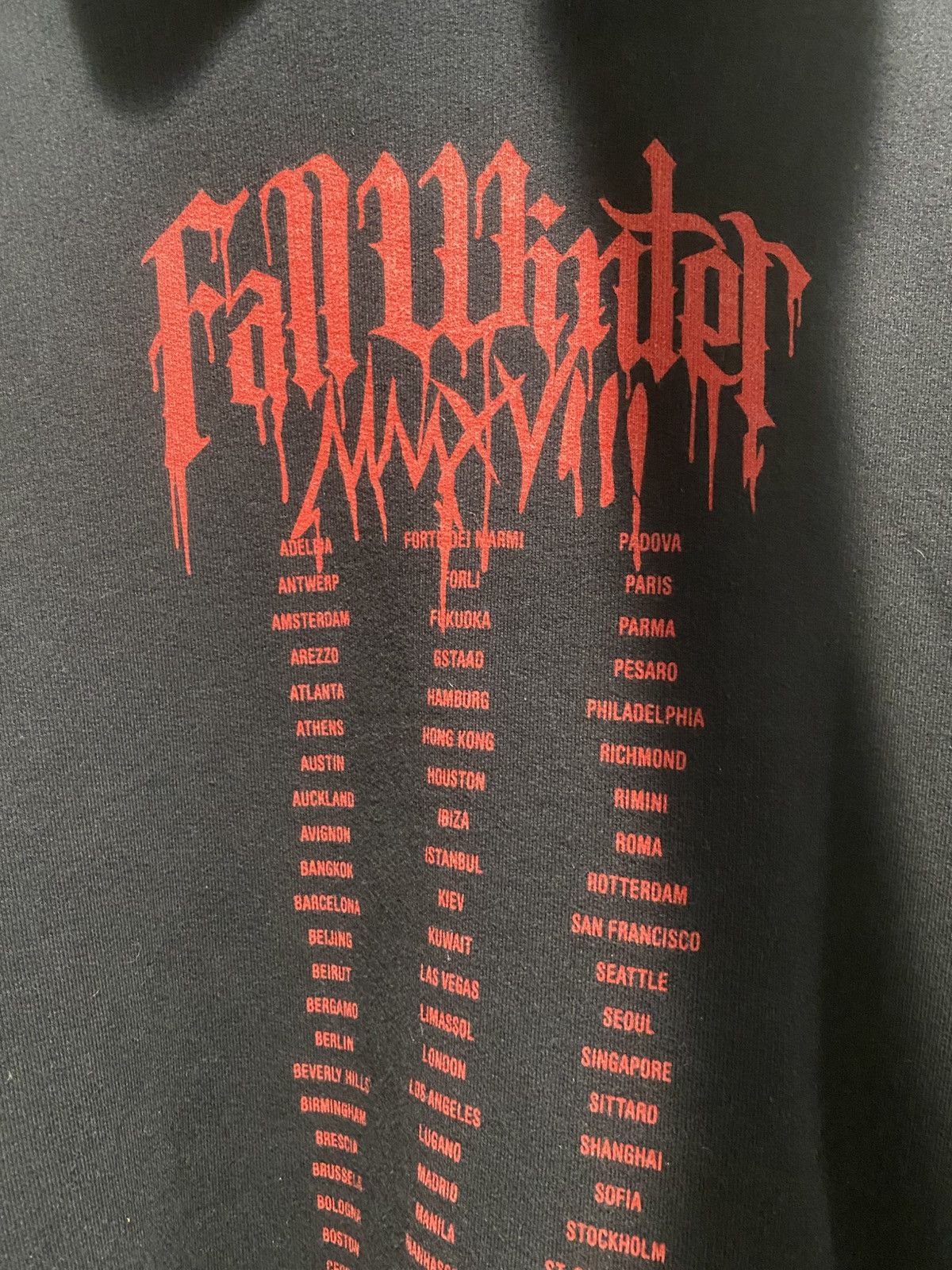 Vetements Vetements FW18 Heavy Metal Tour Hoodie Size US M / EU 48-50 / 2 - 5 Thumbnail