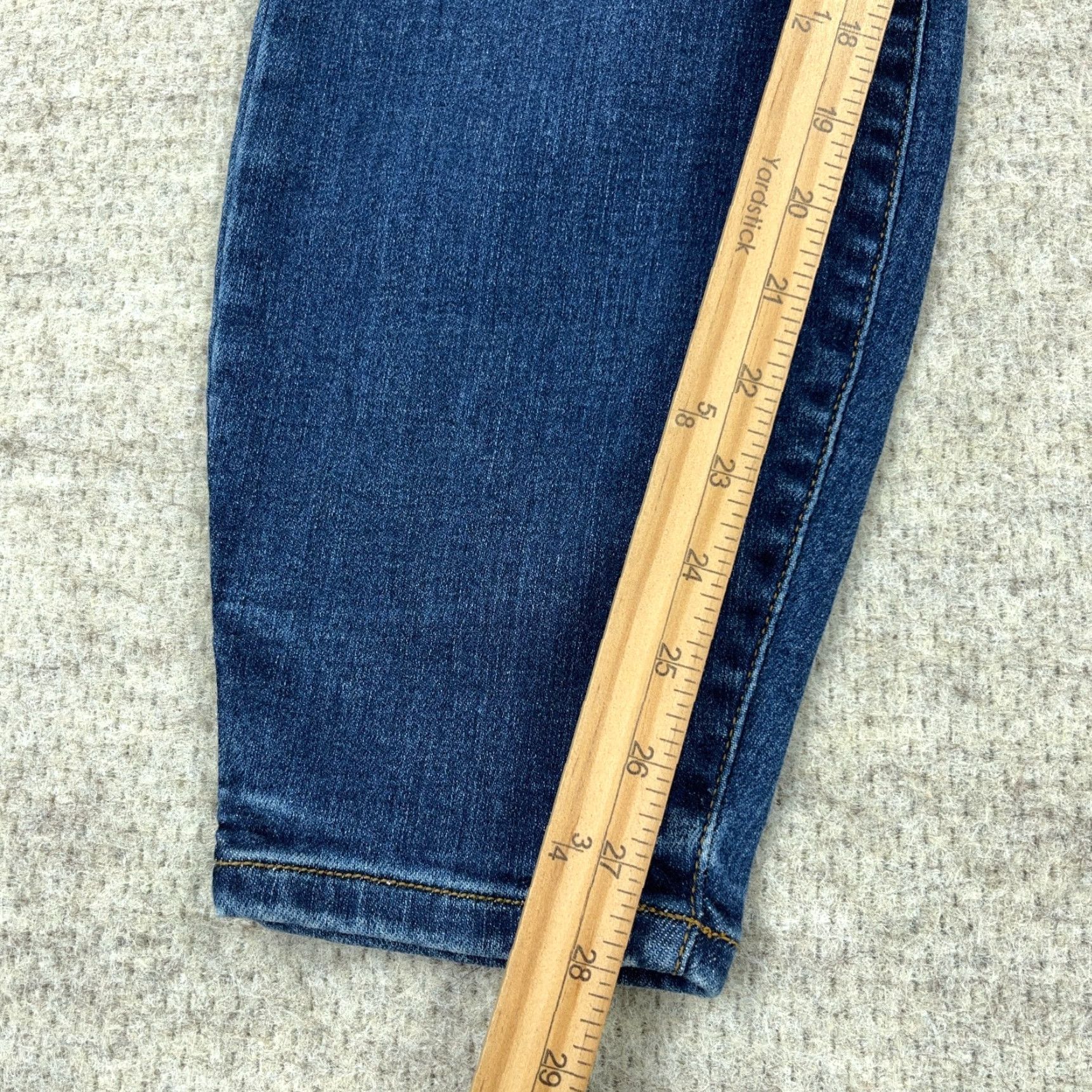 Vintage Judy Blue Jeans Women 20W Skinny Fit Dark Wash Button Zipper 5-Pocket Denim Pants Blue Size 20W Ladies Size 42" / US 20 - 7 Thumbnail