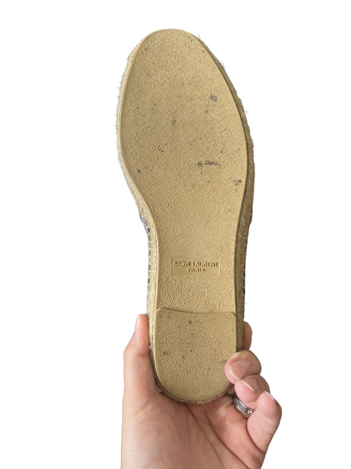 Saint Laurent Paris Saint Laurent Espadrilles Canvas Blue Animal Print Size US 7.5 / EU 40-41 - 6 Thumbnail