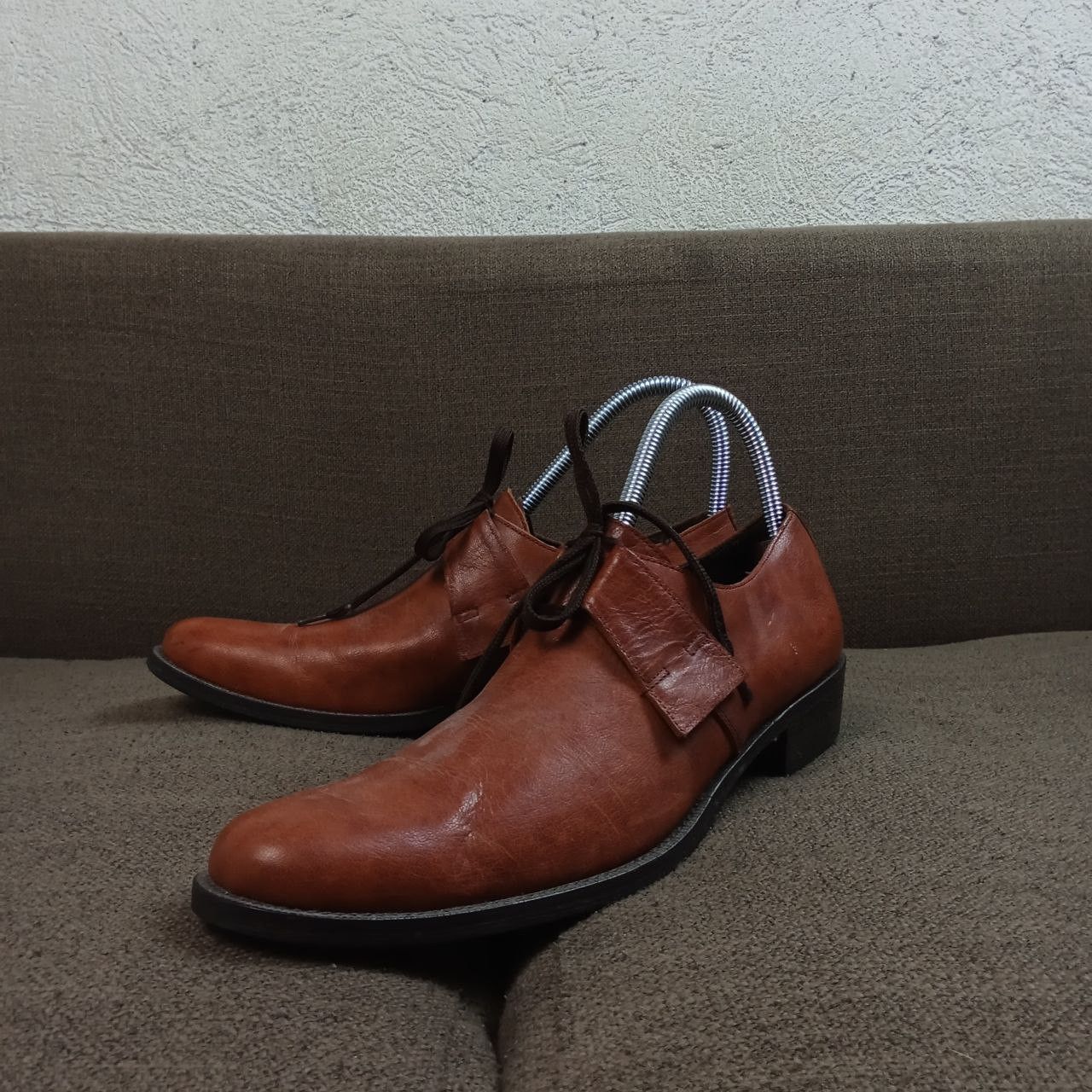 Yohji Yamamoto Y's Yohji Yamamoto - Mid Lace Point Toe - Burgundy Size US 4 / IT 34 - 2 Thumbnail