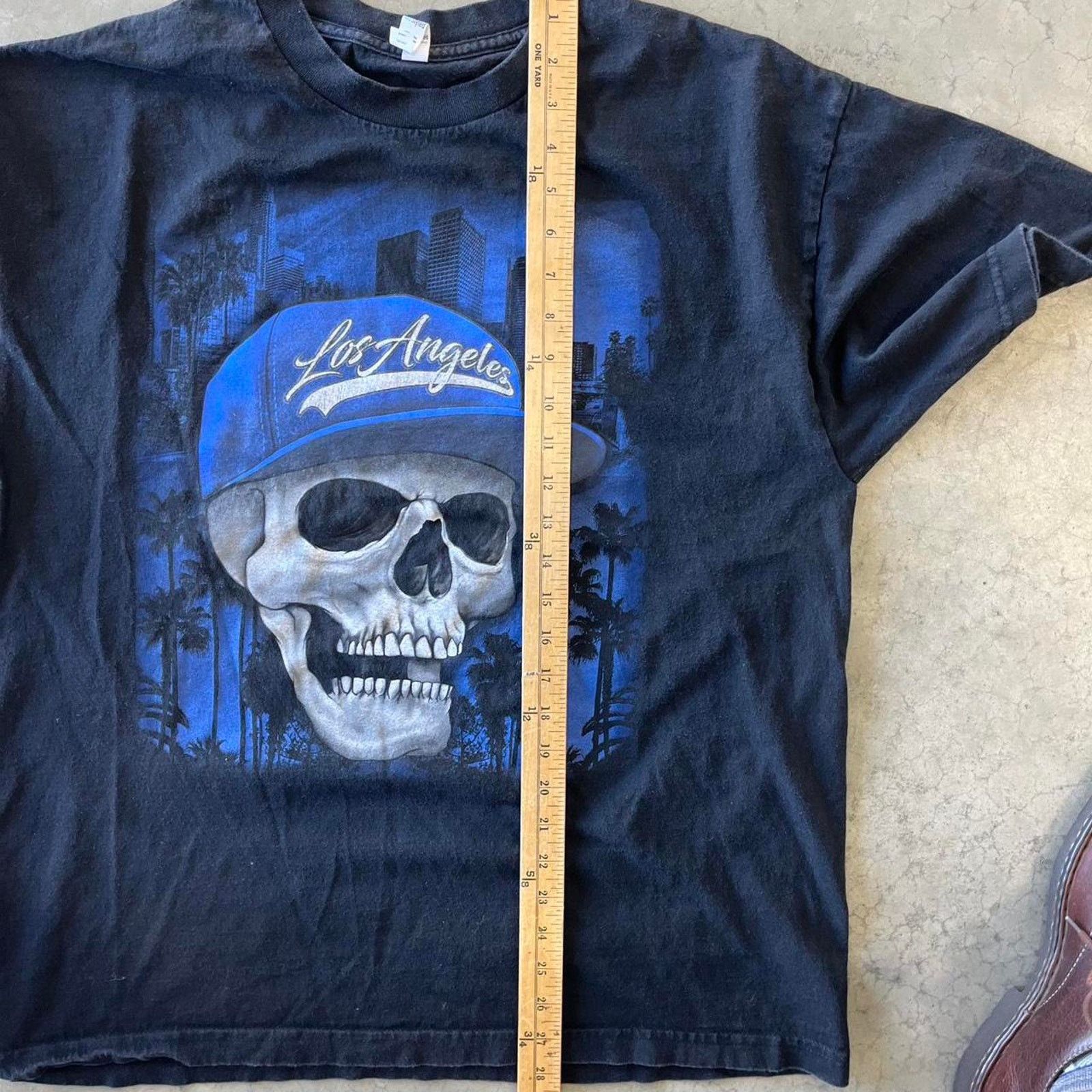 MLB Vintage 2000s yankees skull tee Size US XL / EU 56 / 4 - 5 Thumbnail