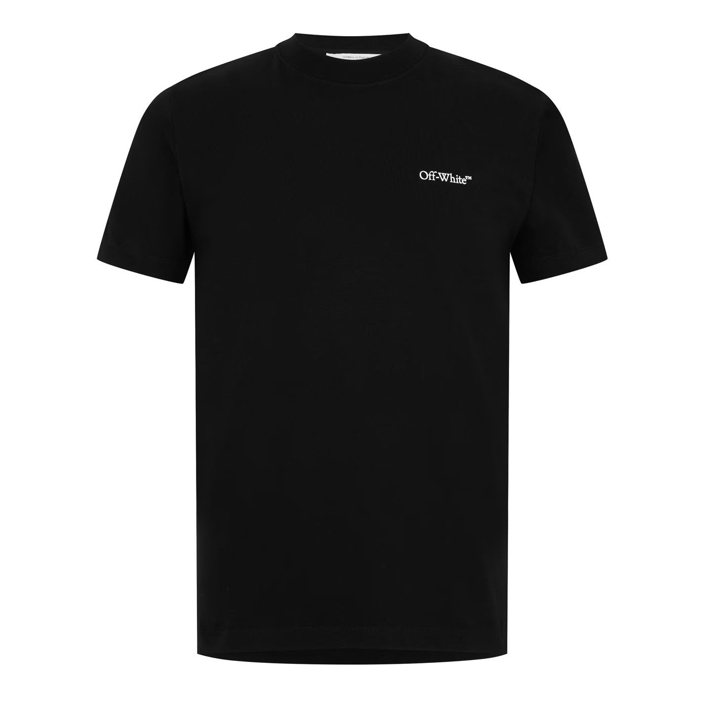 Off-White o1g2r1mq0226 Logo Arrow Cotton Short Sleeve T-Shirt Black Size US XS / EU 42 / 0 - 1 Thumbnail
