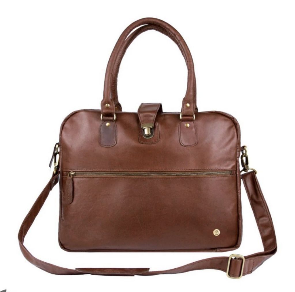 The Unbranded Brand Mahi Cornell Leather Briefcase Size ONE SIZE - 1 Thumbnail