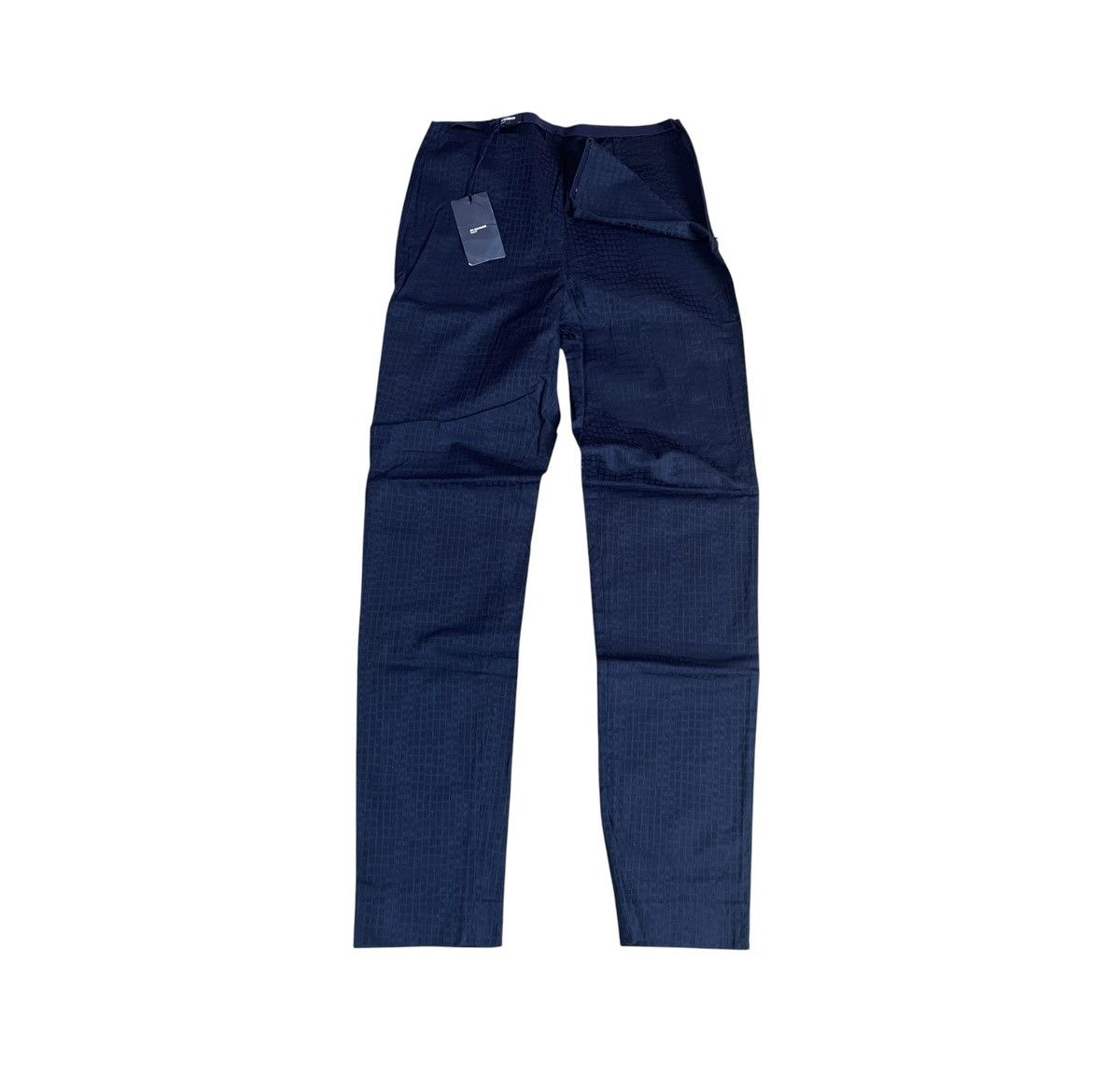 Jil Sander Jil sander textured slim navy side zip trousers Size US 26 / EU 42 - 1 Thumbnail