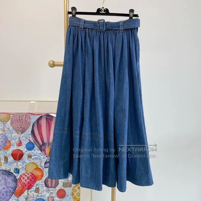 Prada Prada Blue denim skirt Size 24" / US 00 / IT 34 - 1 Thumbnail