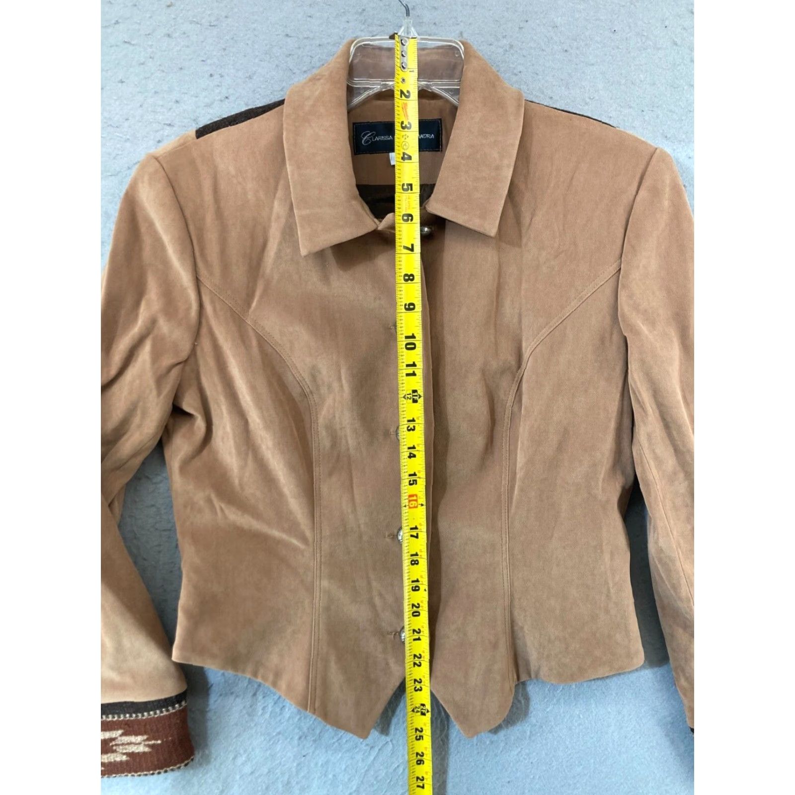 Camel Clarissa Cassandra Womens Jacket Large Camel Vintage USA MADE Western Size L / US 10 / IT 46 - 3 Thumbnail