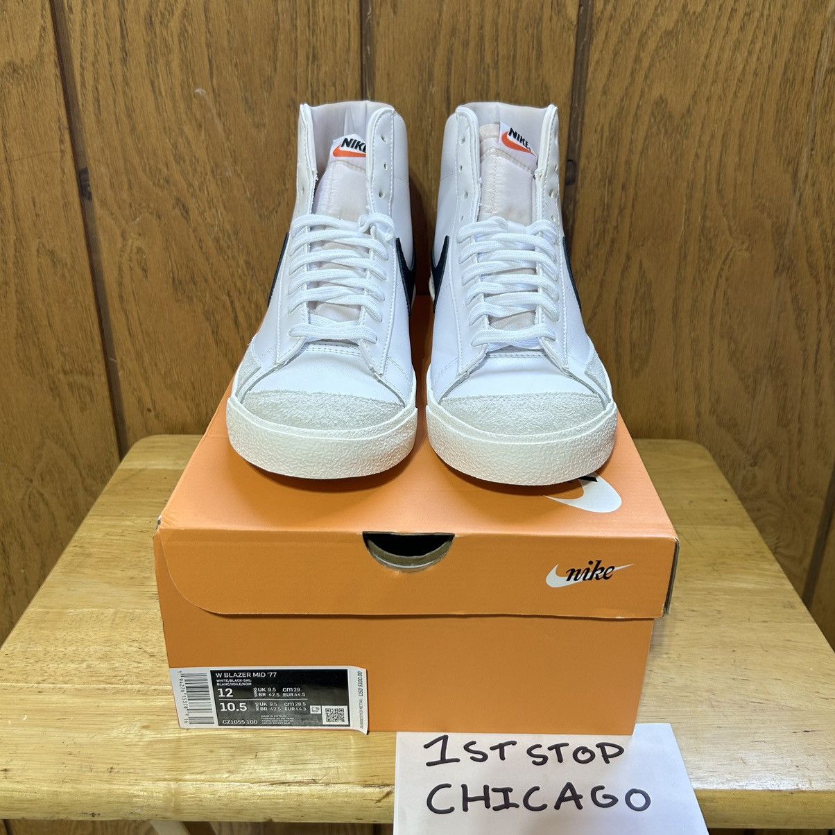 Nike Nike Blazer Mid 77 Shoes Womens Size 12 White CZ1055-100 NEW Size US 12 / IT 42 - 2 Thumbnail