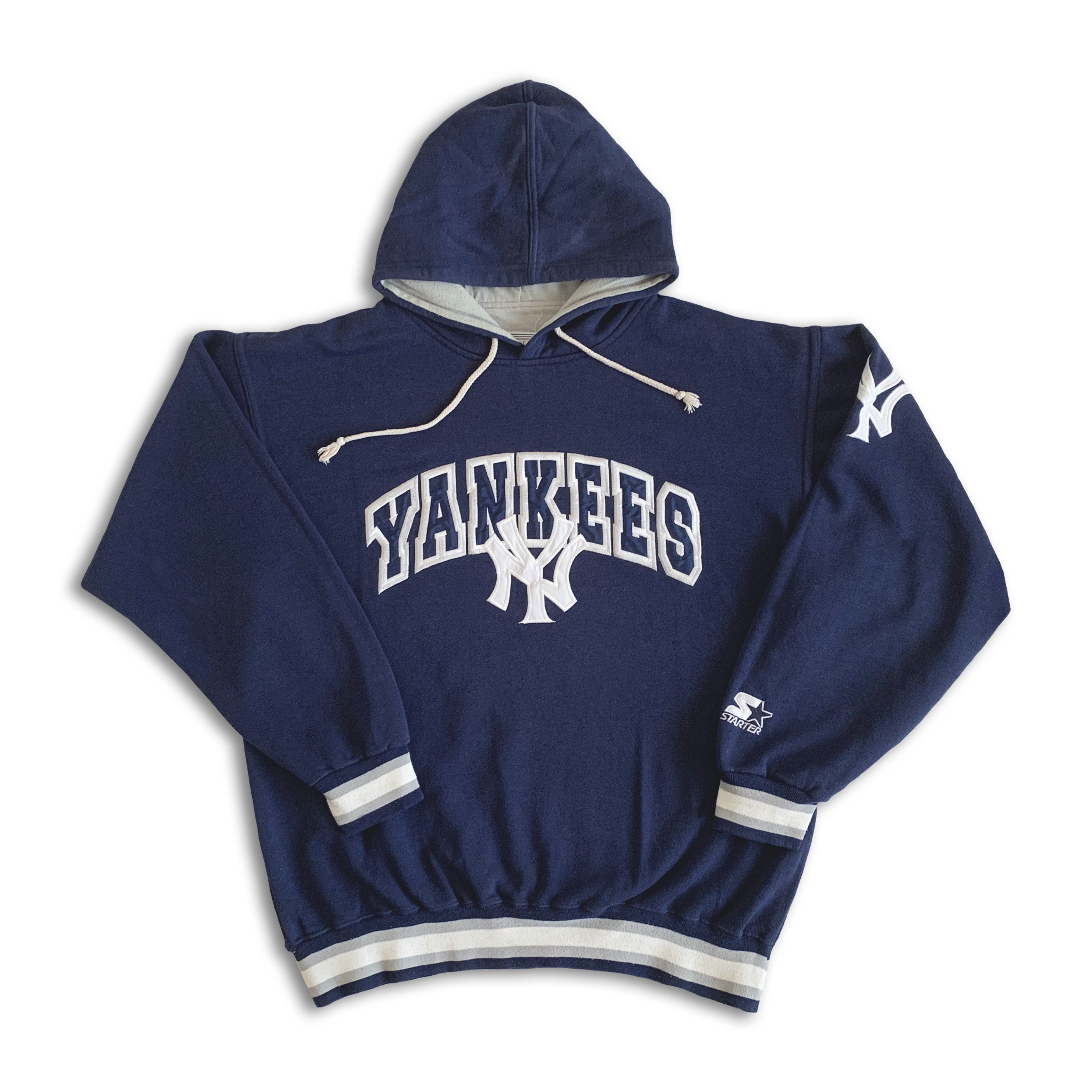 Starter Vintage 90s STARTER NY YANKEES Hoodie MLB New York Baseball Size US M / EU 48-50 / 2 - 1 Thumbnail