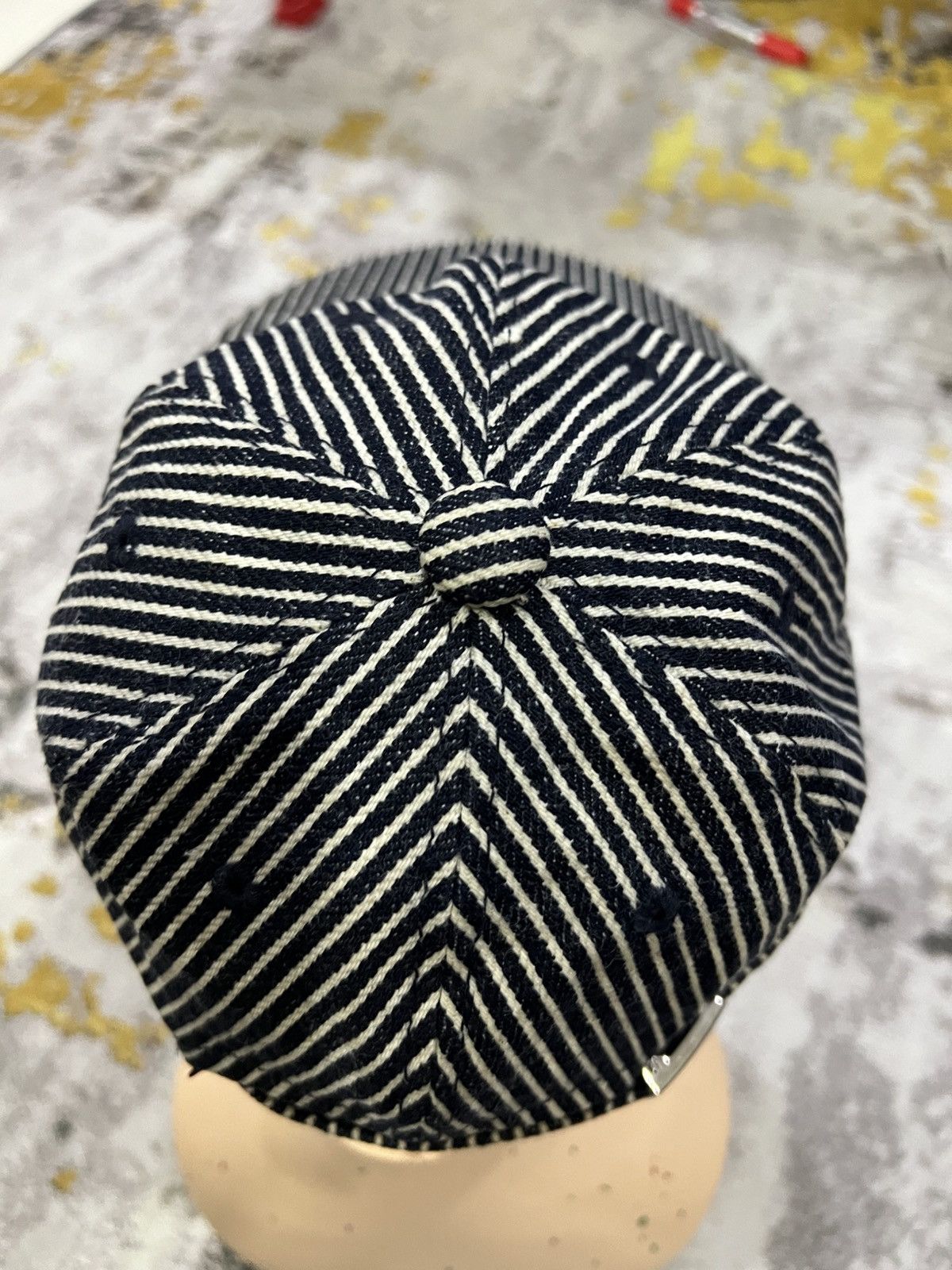 Samurai Jeans Samurai Hickory Stripe Hat 15th anniversary Size ONE SIZE - 6 Thumbnail