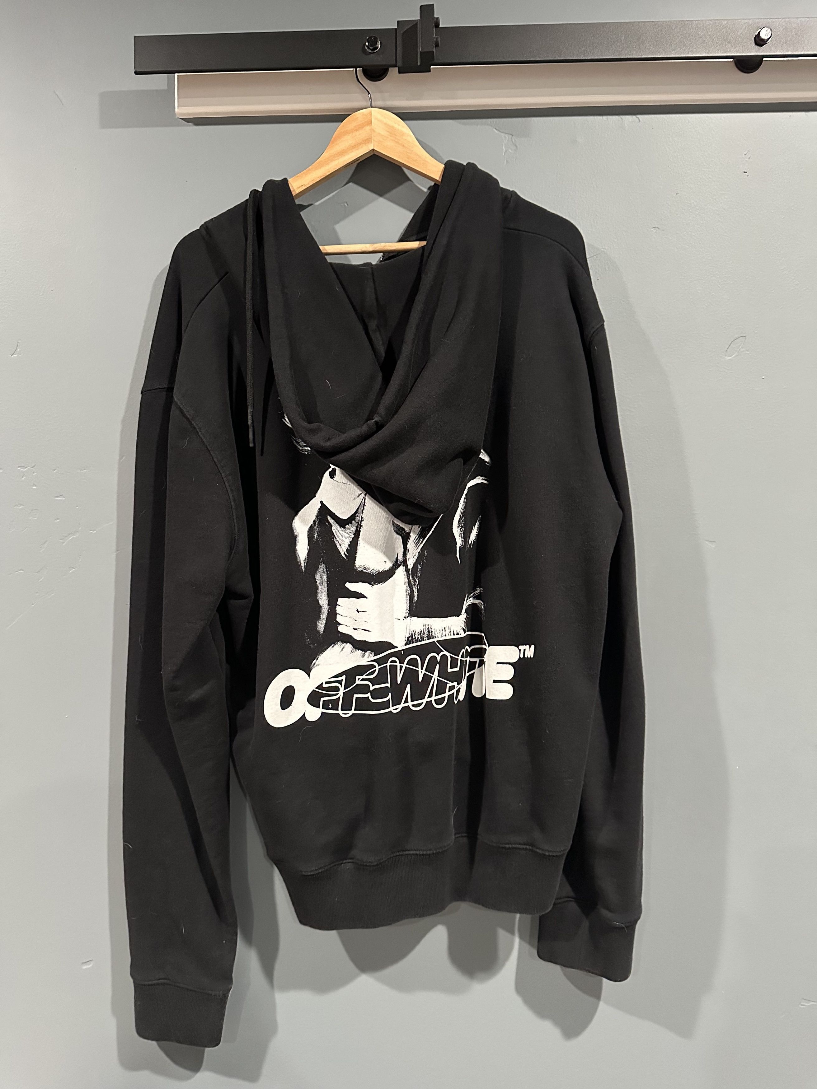 Off-White Black & White Kiss 21 Hoodie Size US XXL / EU 58 / 5 - 2 Thumbnail