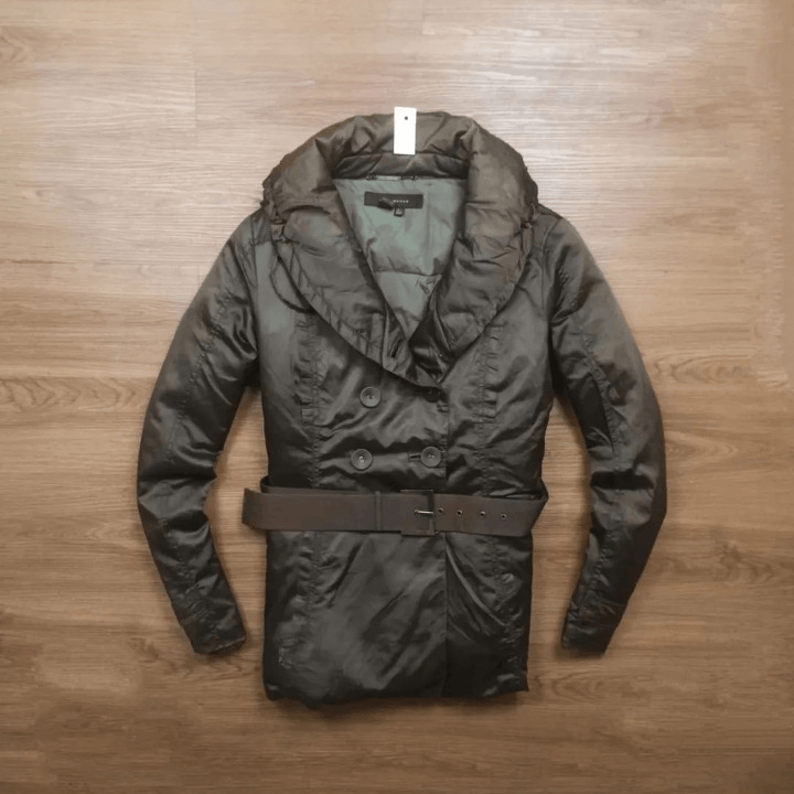 image of Leather Jacket x Zara Woman Coat Jacket in Brown, Women's (Size Large)