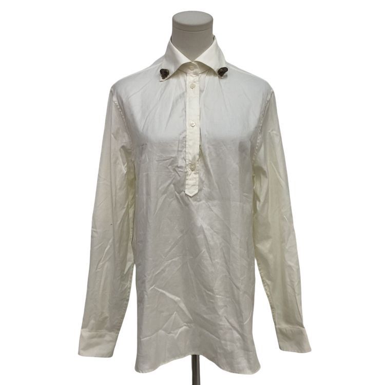 Gucci Gucci Ram Head Embroidered Button Up Shirt Size M Size US XXS / EU 40 - 1 Thumbnail