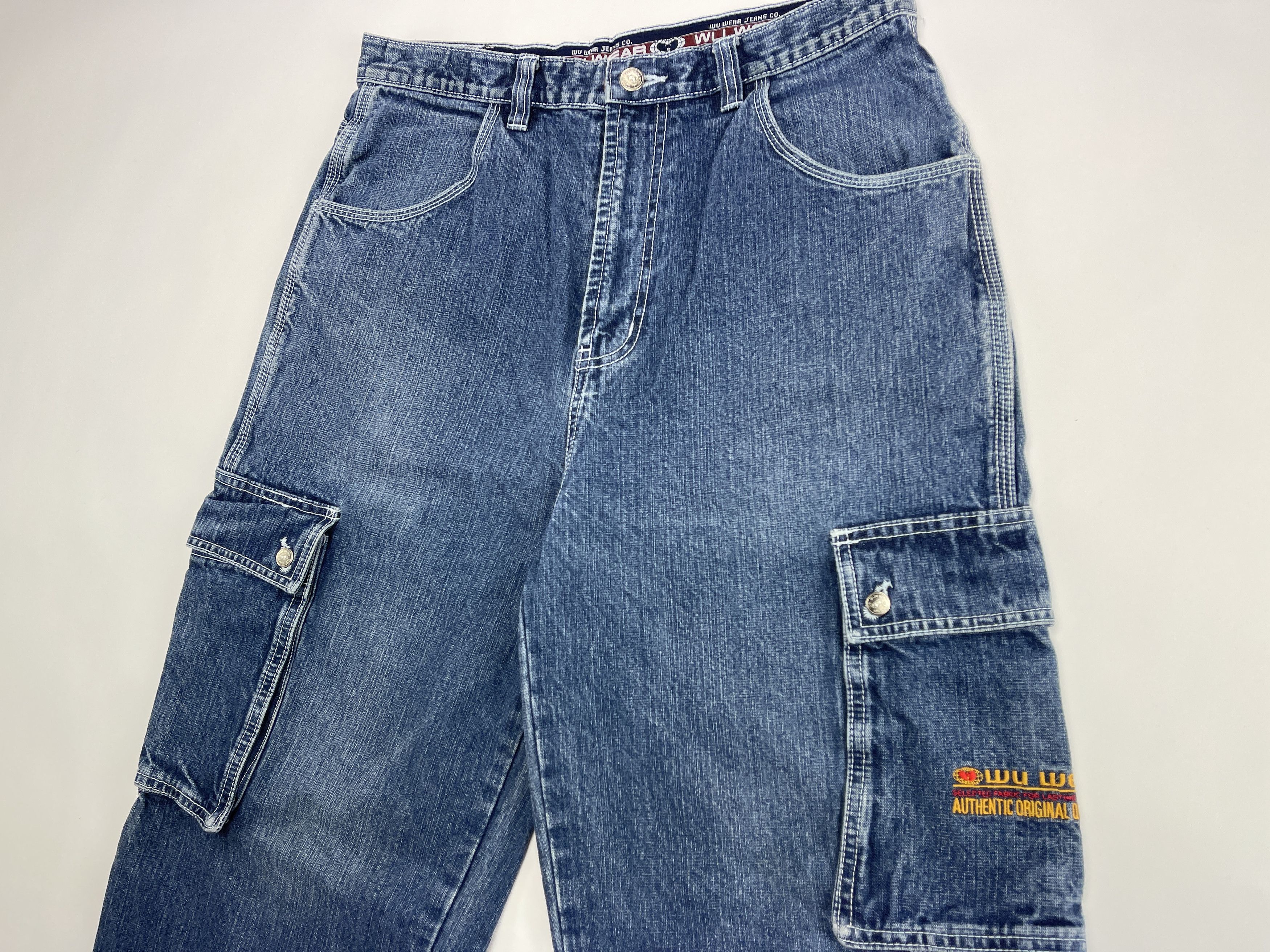 Wu-Tang Clan WU WEAR jeans, vintage hip hop baggy, 90s Wu-Tang Clan W 32 Size US 32 / EU 48 - 11 Thumbnail