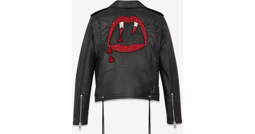 Saint Laurent Blood Luster Leather Jacket | Grailed